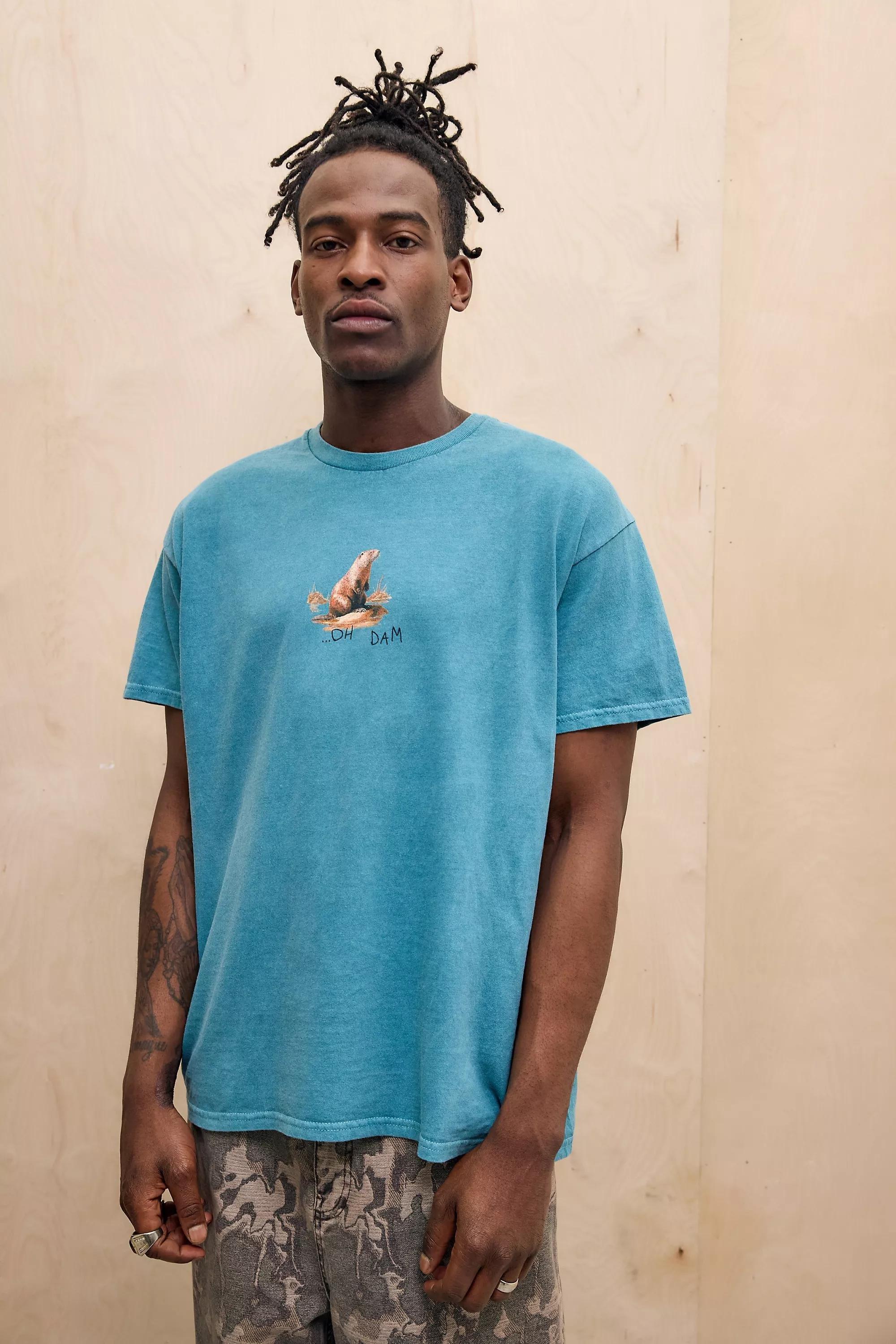 Blue Uo Oh Damn T-Shirt, , large image number 0