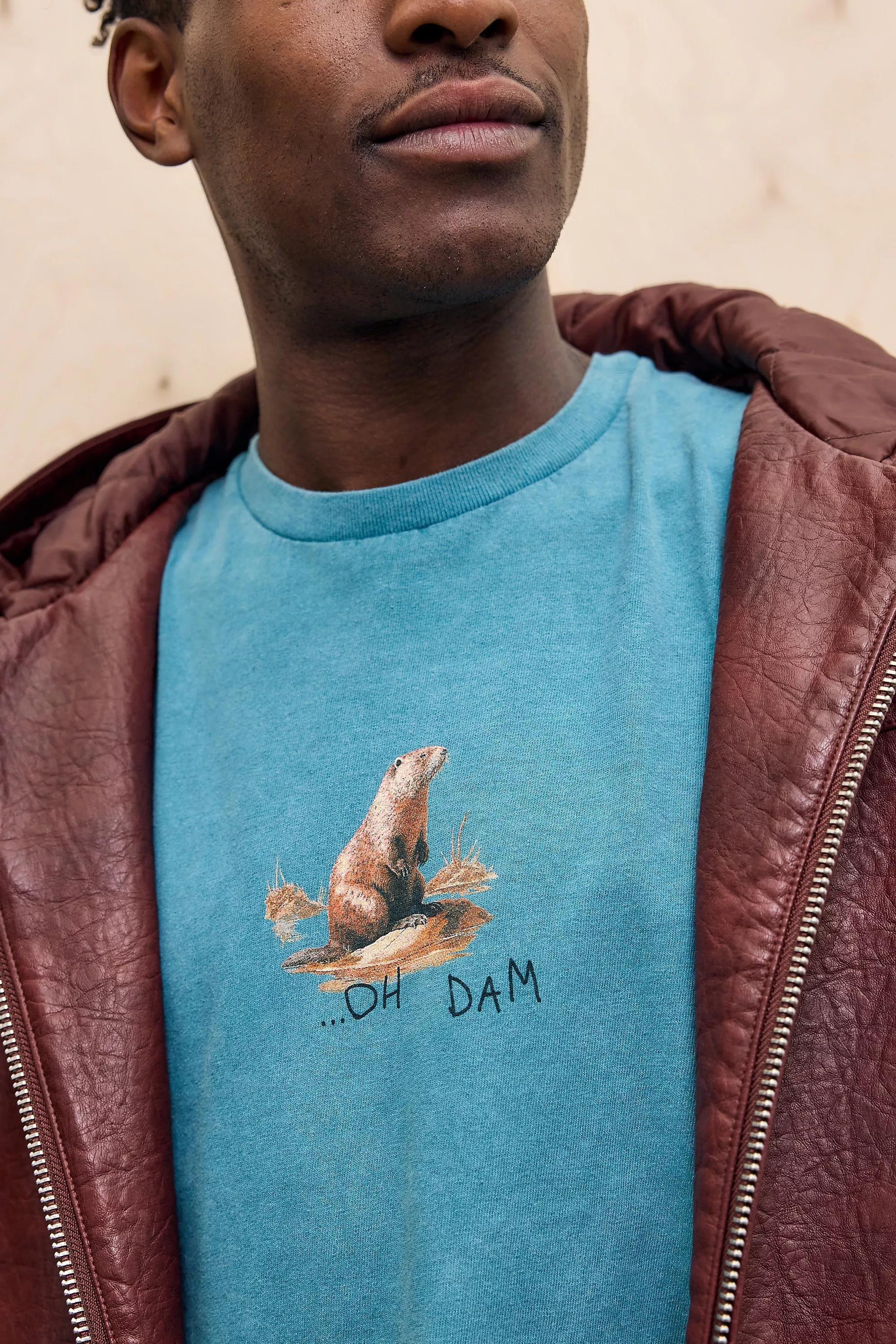 Blue Uo Oh Damn T-Shirt, , large image number 1