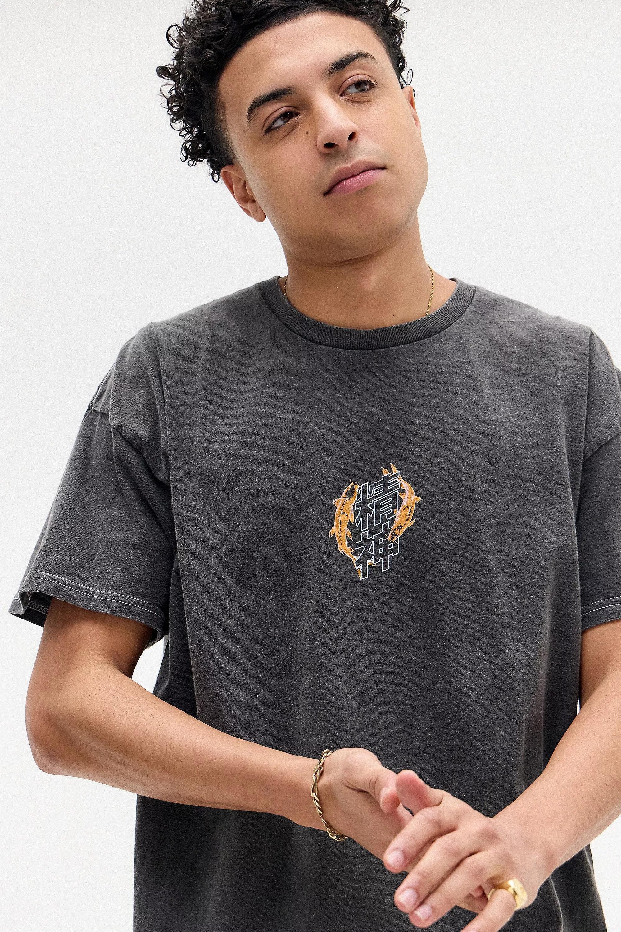 Black Koi Fish T-Shirt, , large image number 2