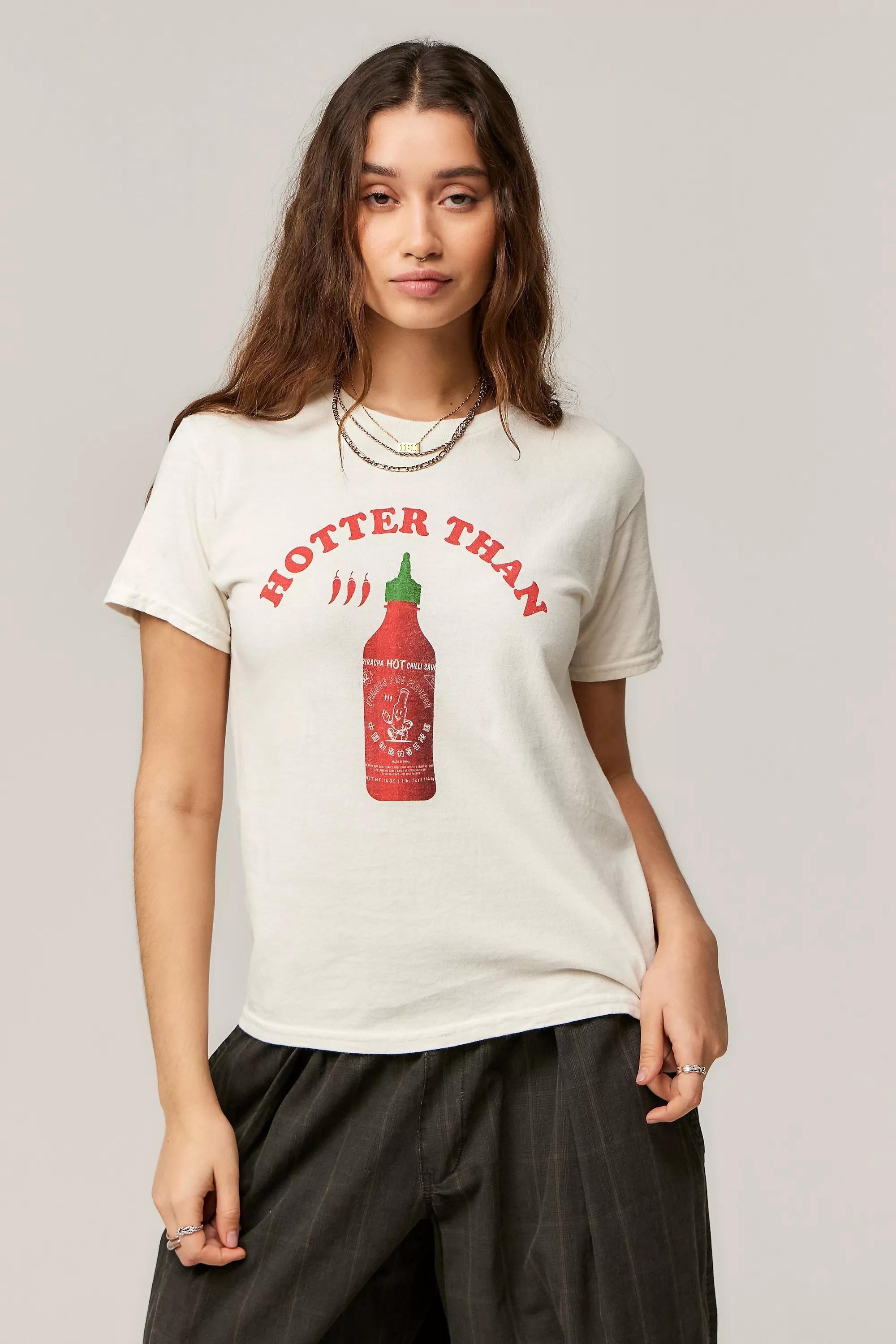 White Uo Sriracha T-Shirt, , large image number 0