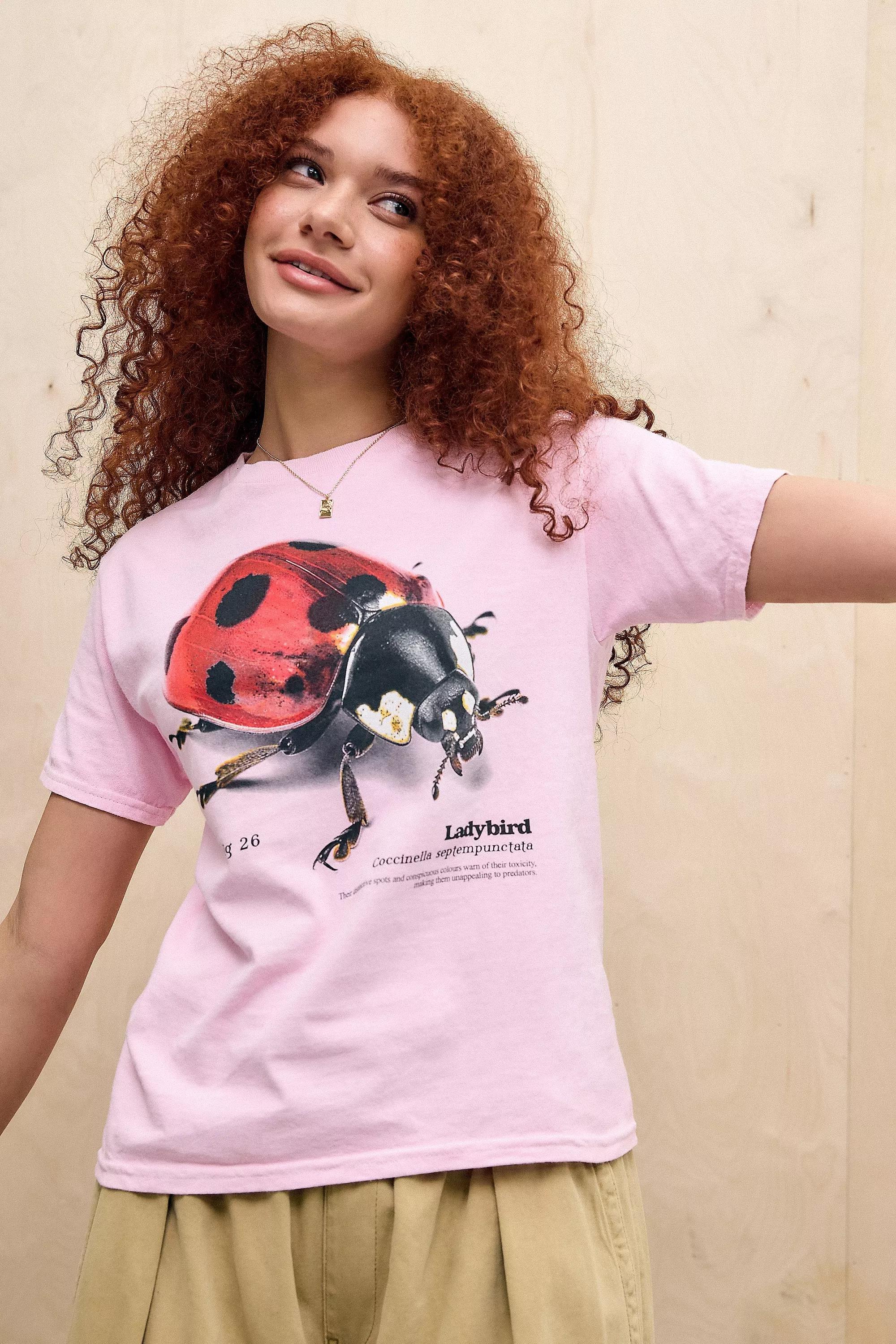 Pink Detailed Relaxed T-Shirt, , large image number 0