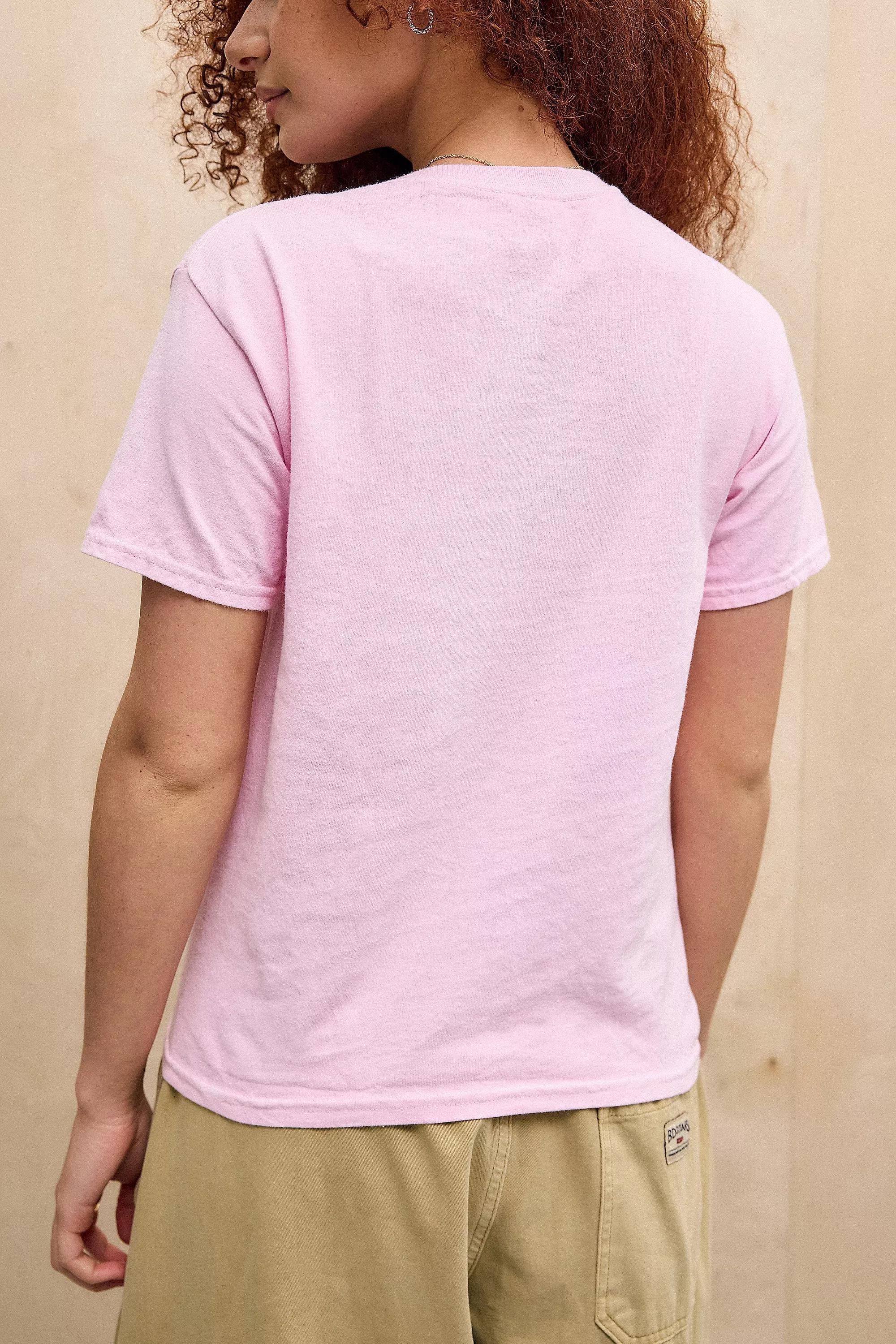 Pink Detailed Relaxed T-Shirt, , large image number 3