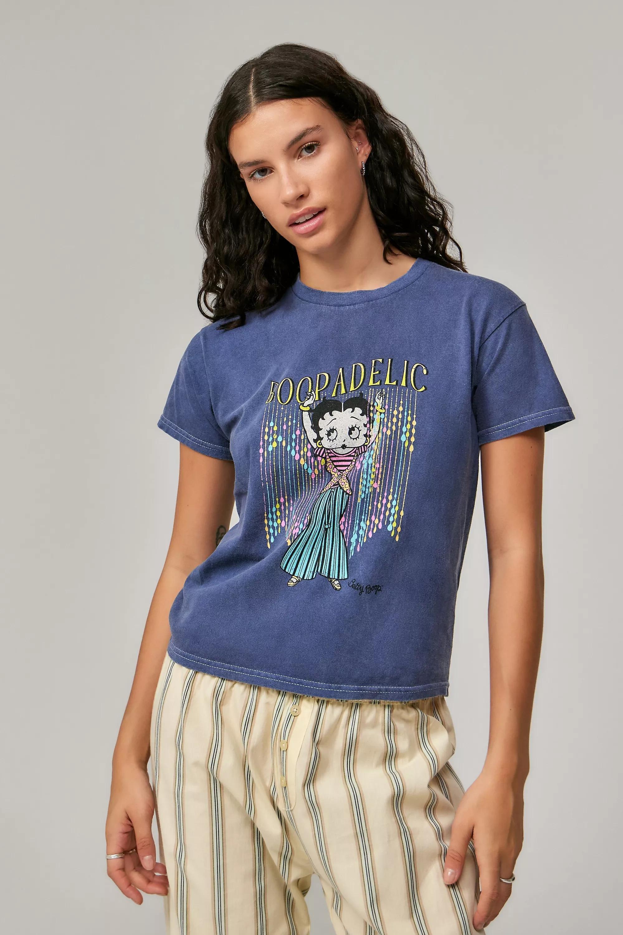 Navy Uo Boopadleic Betty Boop T-Shirt, , large image number 0
