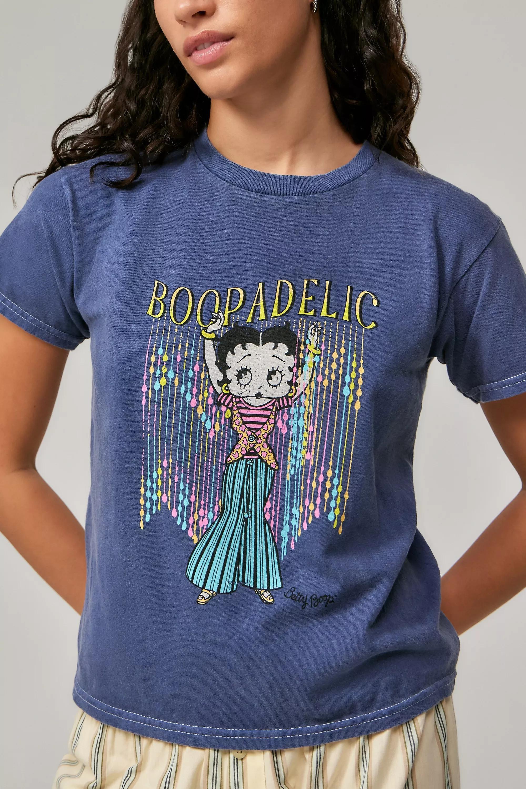 Navy Uo Boopadleic Betty Boop T-Shirt, , large image number 1