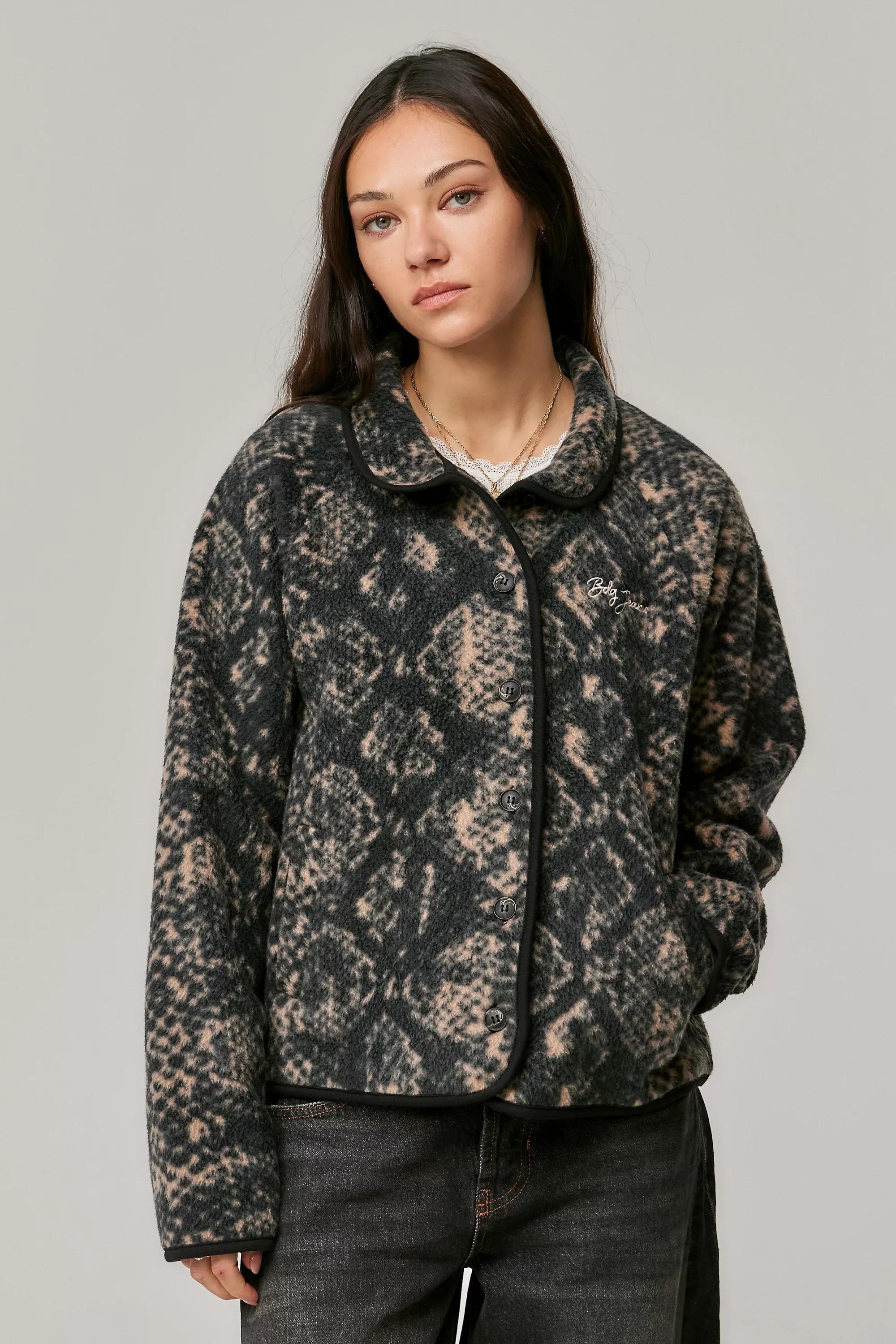 Green Bdg Snake Print Fleece, , large image number 3