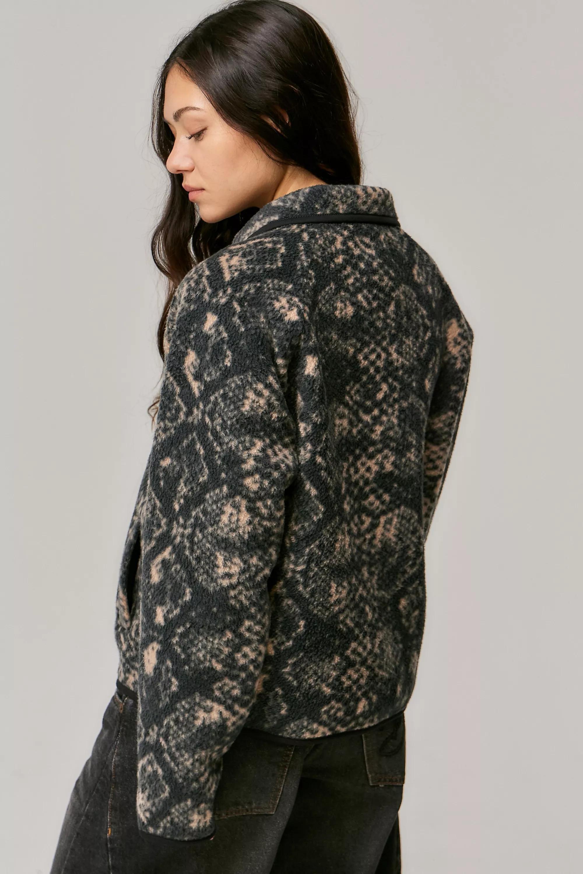 Green Bdg Snake Print Fleece, , large image number 4