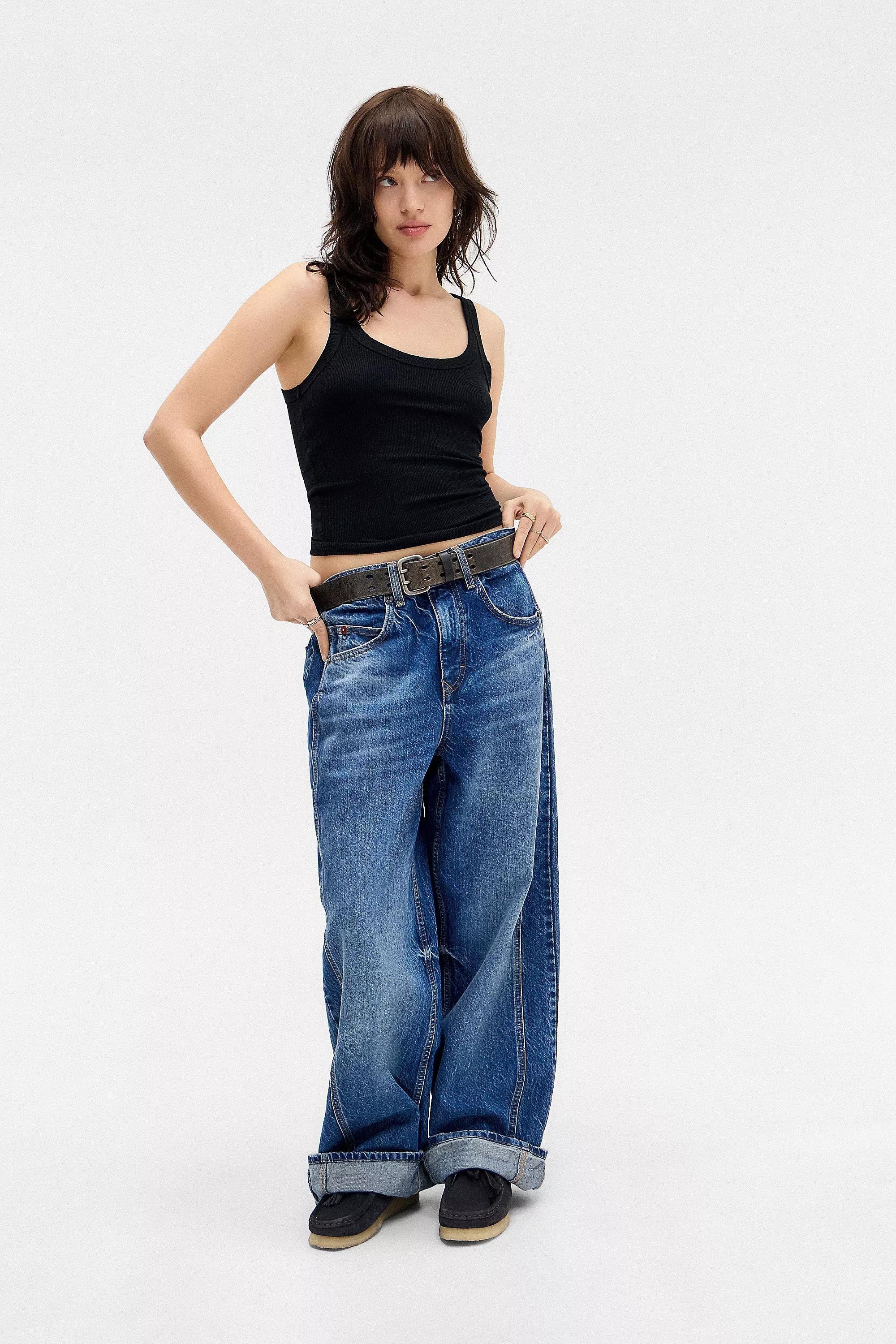 Black Bdg Jessie Ribbed Scoop Neck Vest, BLK, large image number 0