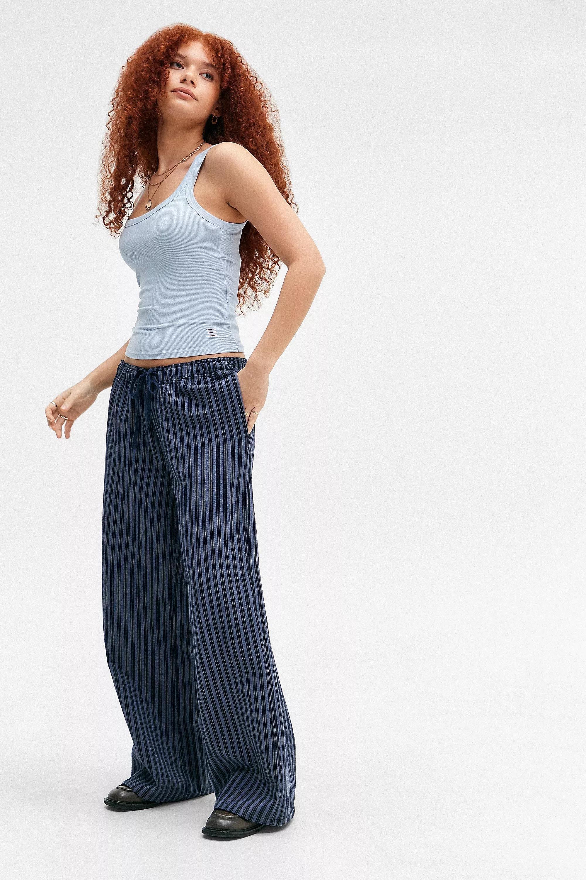 Blue Bdg Ribbed Scoop Neck Vest, , large image number 1