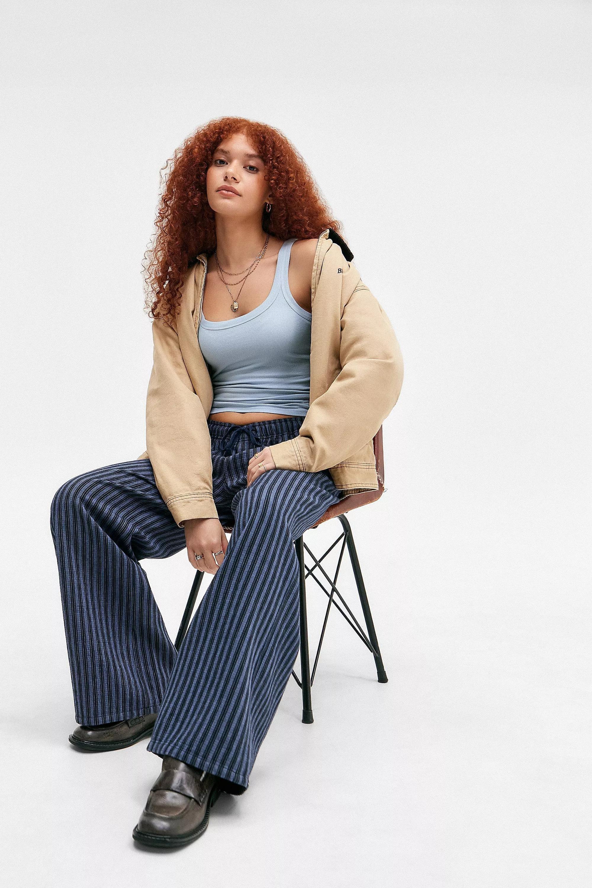 Blue Bdg Ribbed Scoop Neck Vest, BLUE, large image number 3