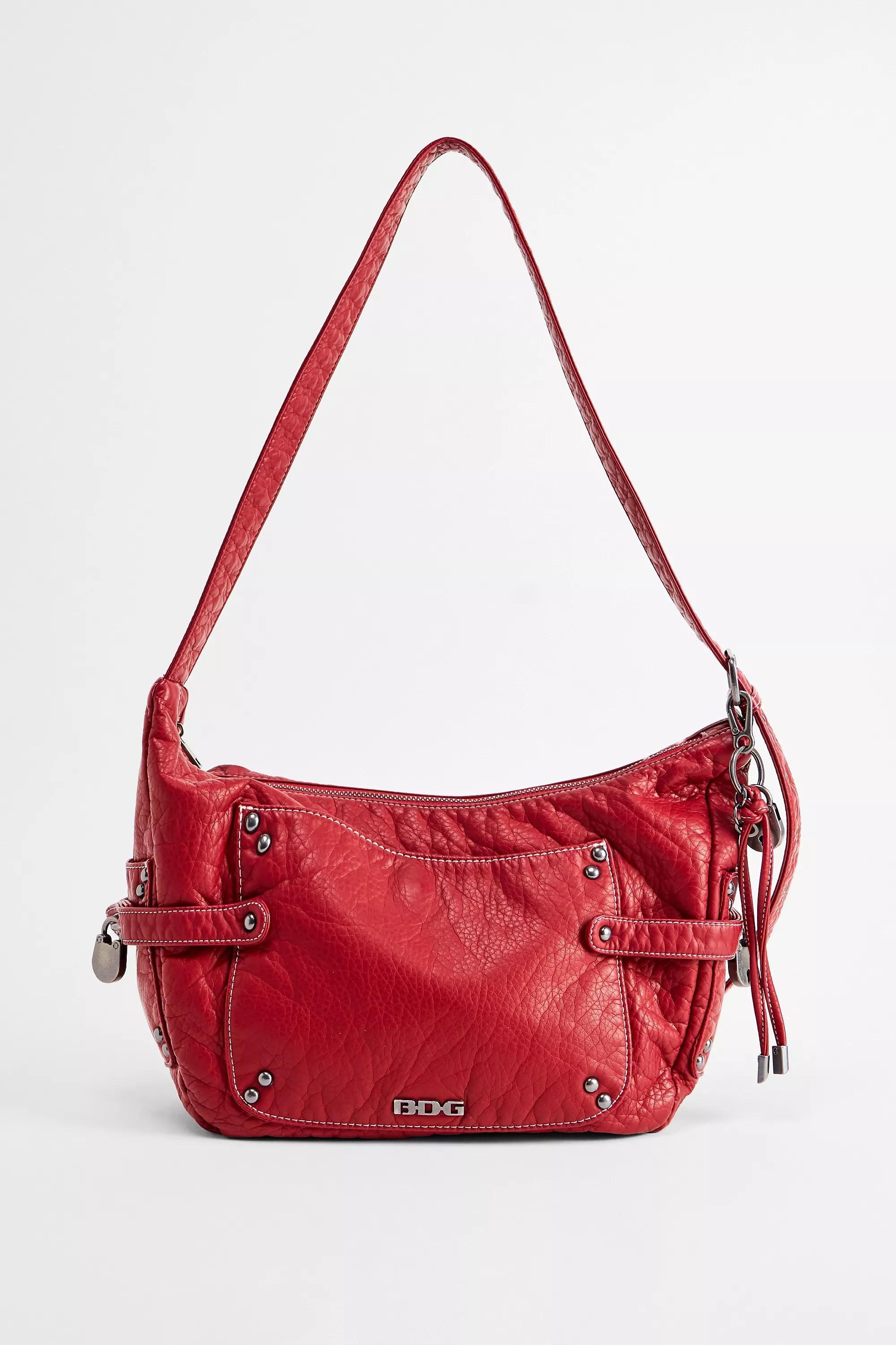 Red Bdg Reggie Faux Leather Sling Bag, RED, medium