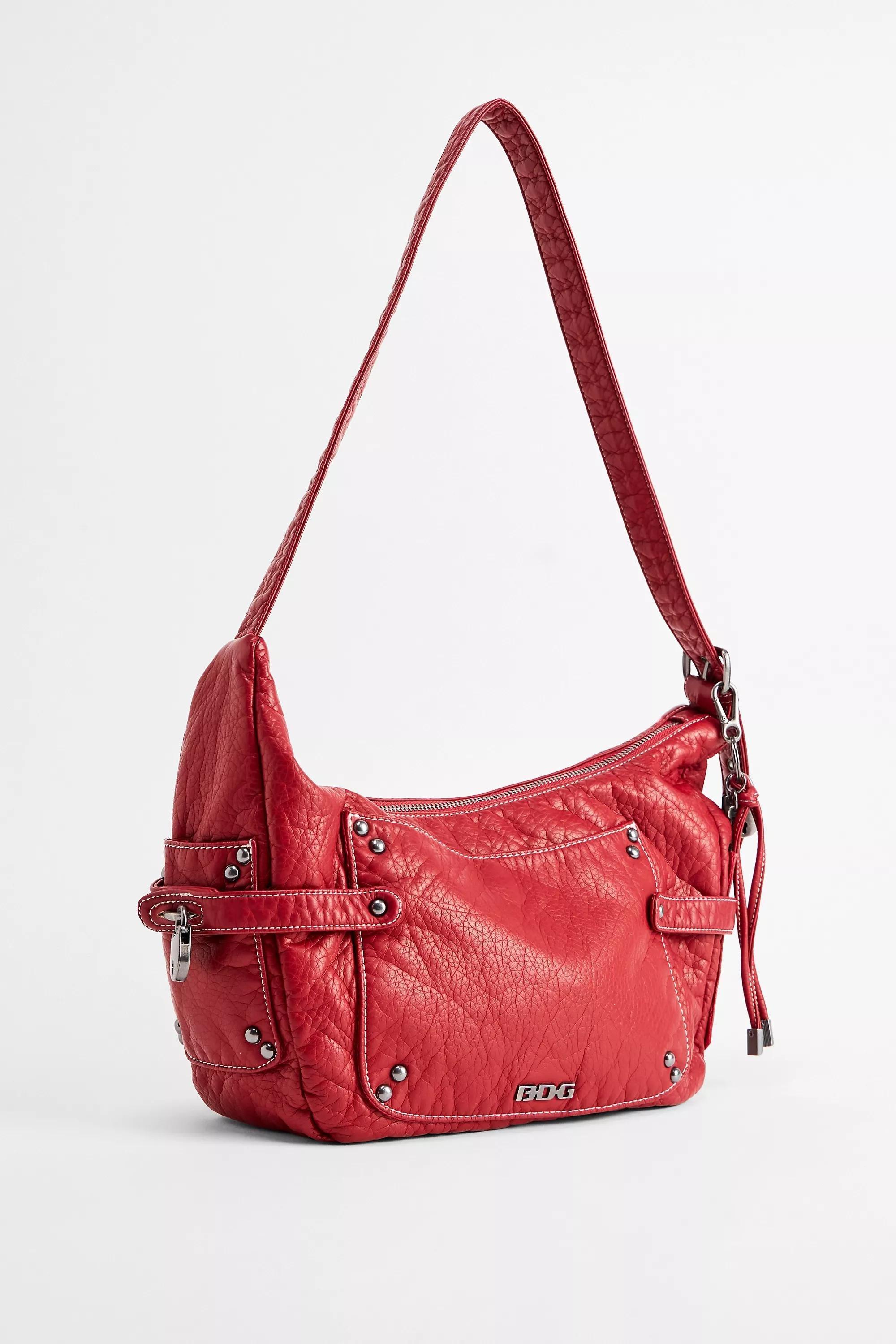 Red Bdg Reggie Faux Leather Sling Bag, RED, large image number 3