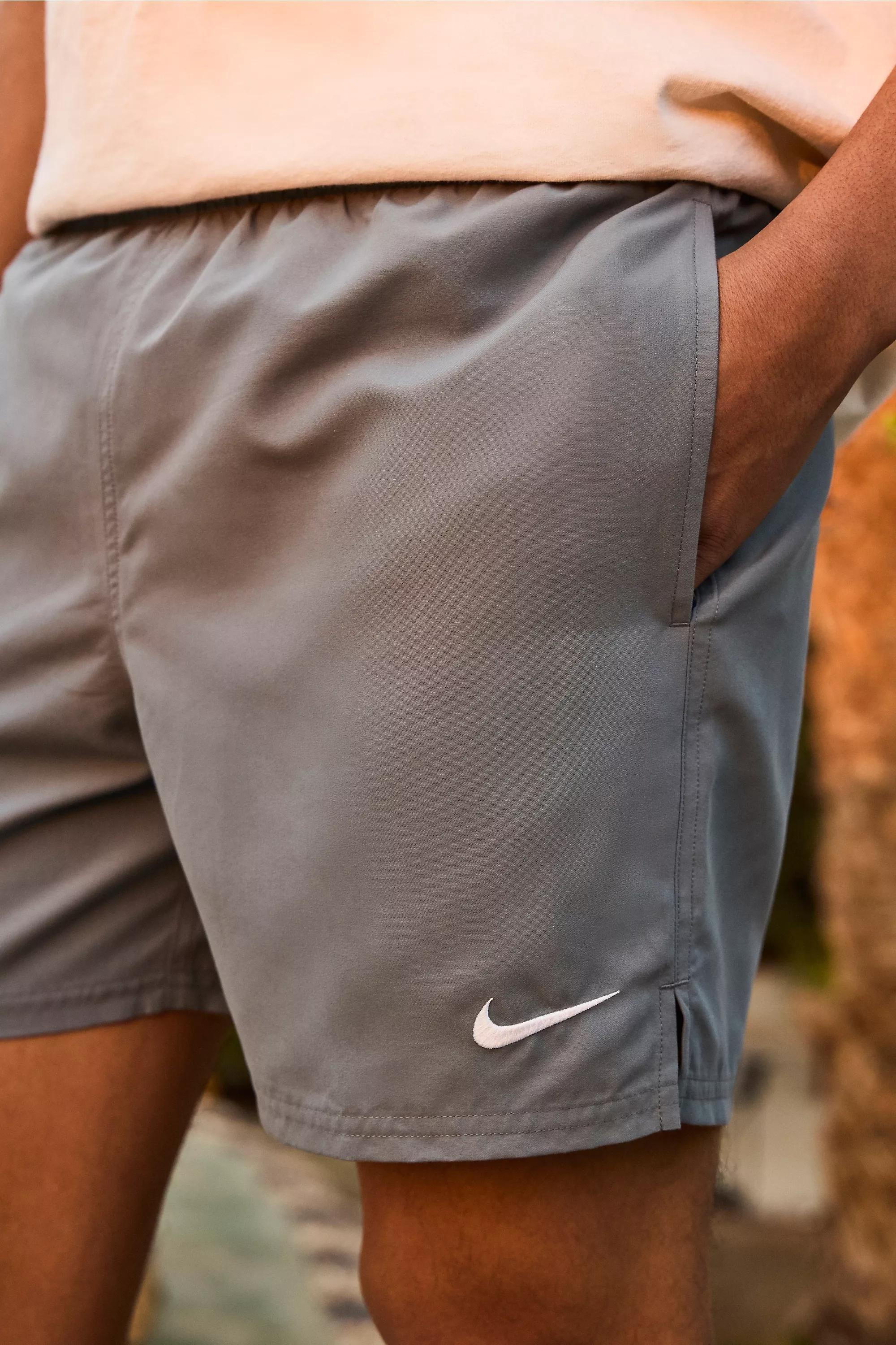 Grey Nike Cool Grey Swim Shorts, , large image number 3