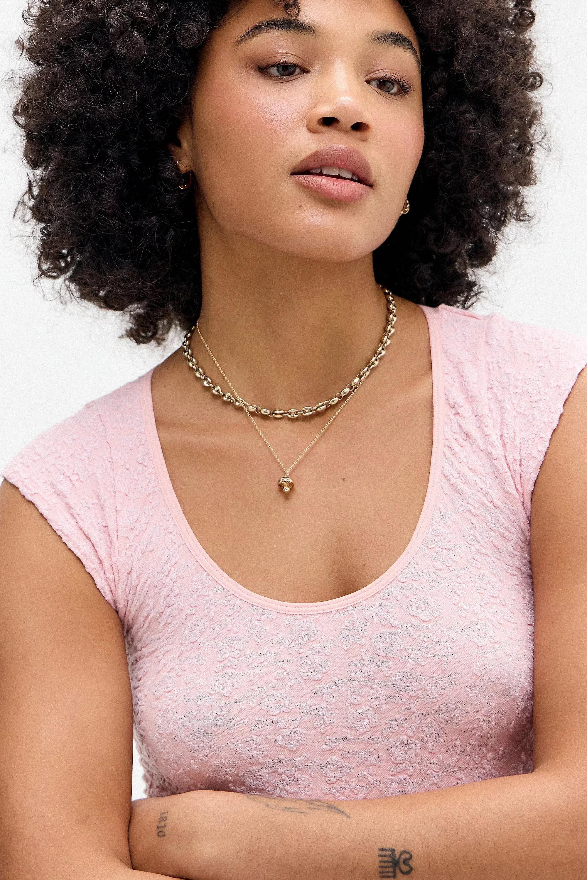 Pink Uo Seamless Textured Top, PINK, large image number 2