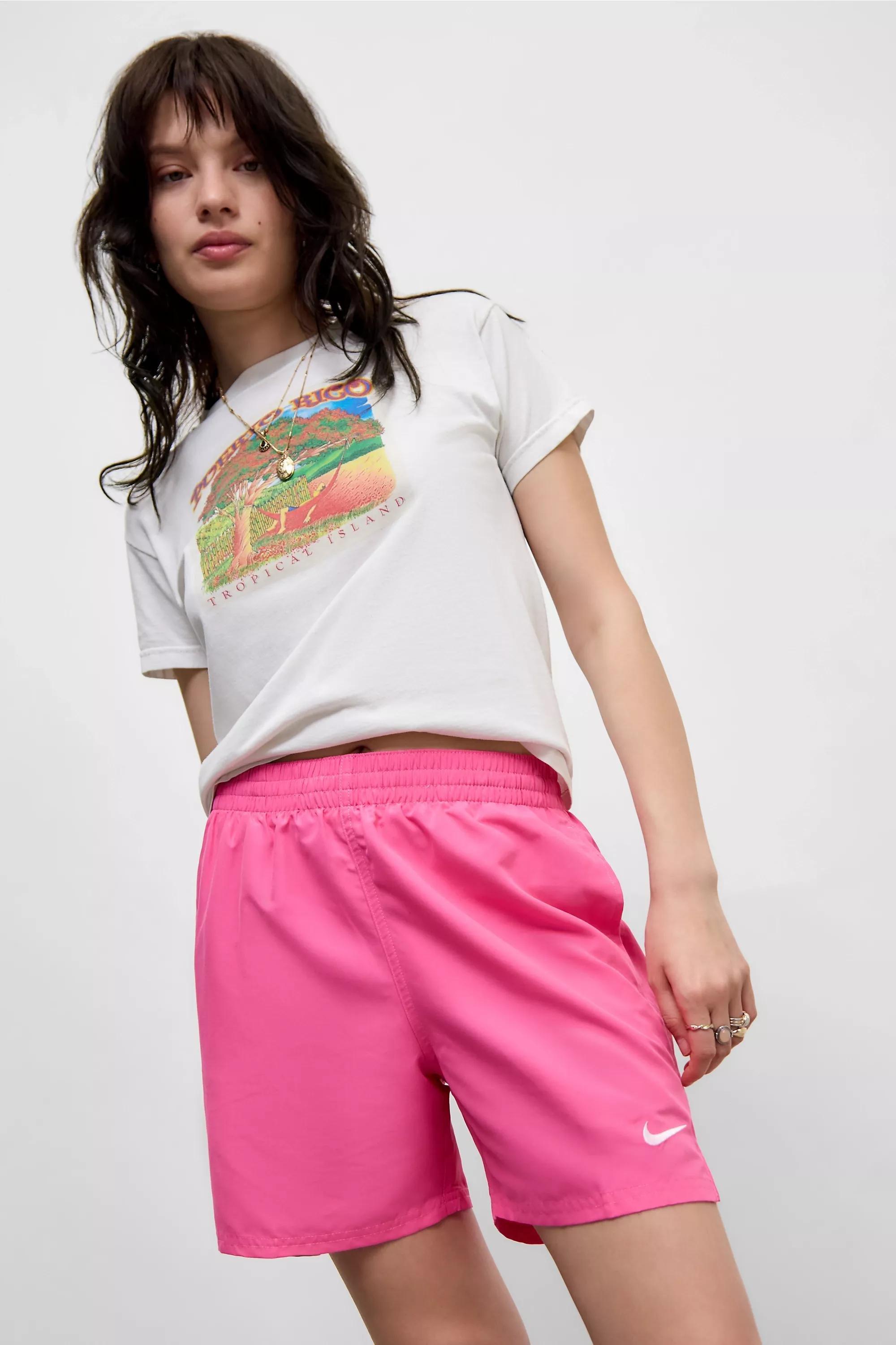 Pink Nike Swim Shorts, PINK, large image number 3