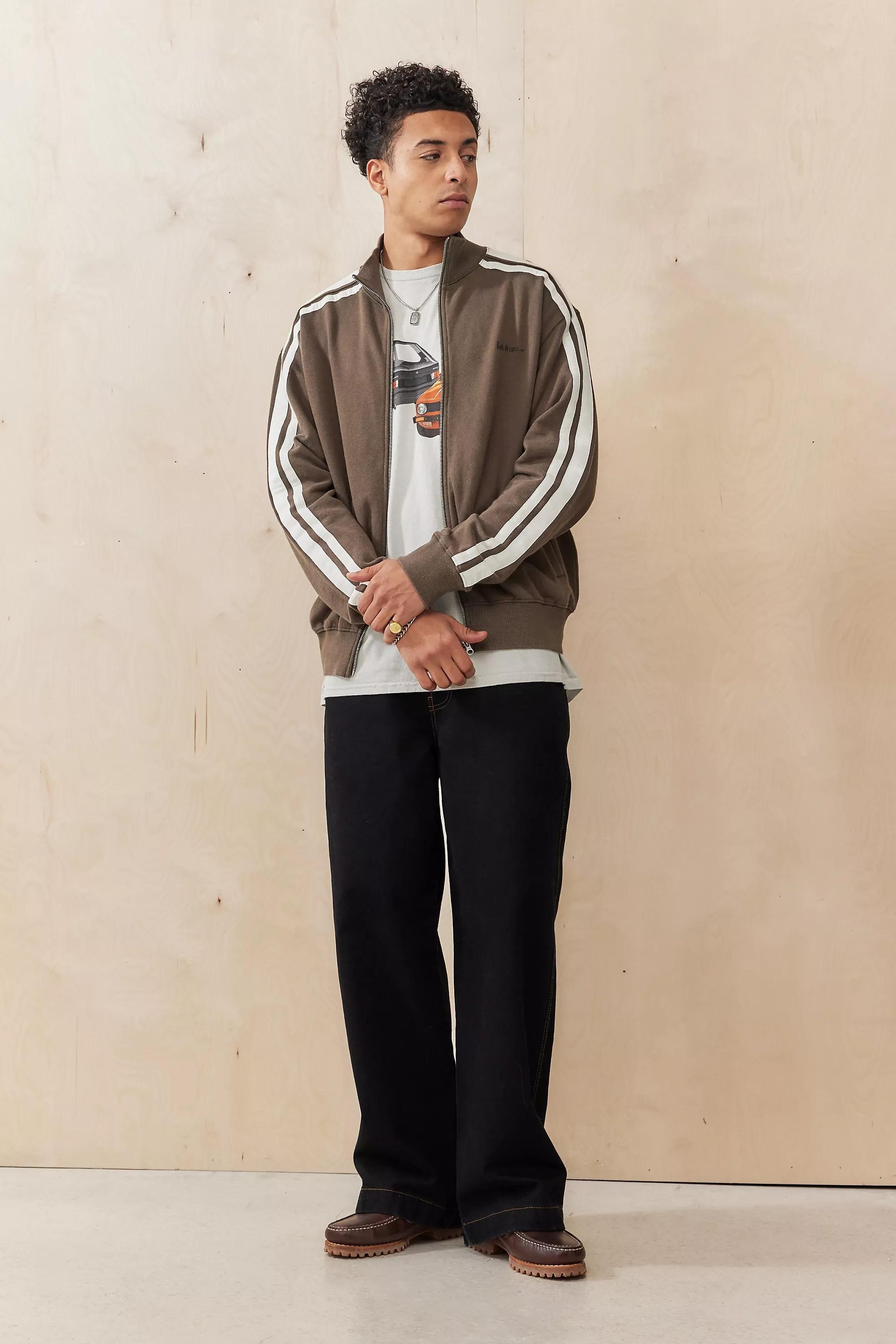 Brown Iets Frans... Tapered Teddi Track Top, , large image number 1