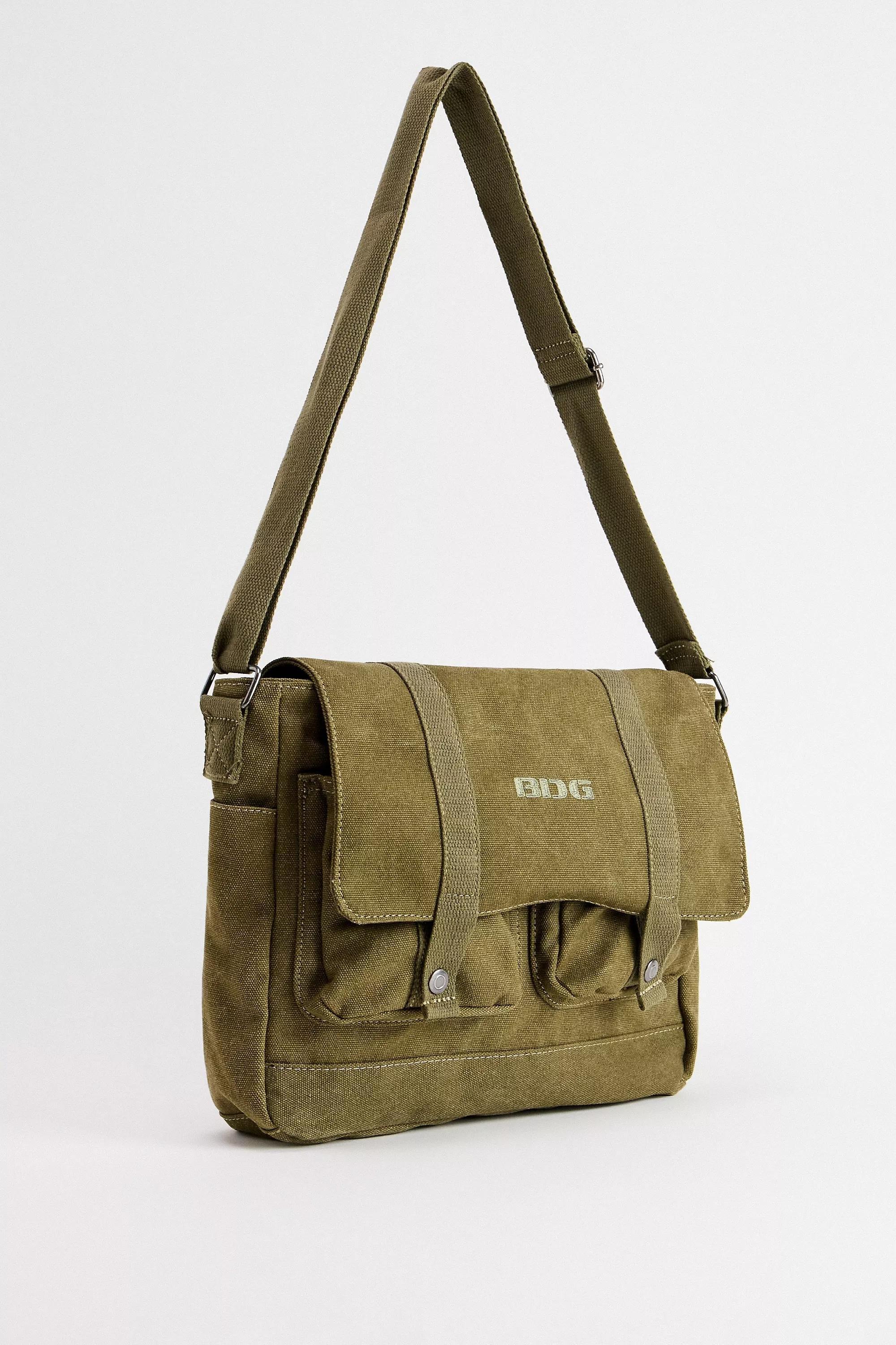 Khaki UO Messenger Bag, KHAKI, medium