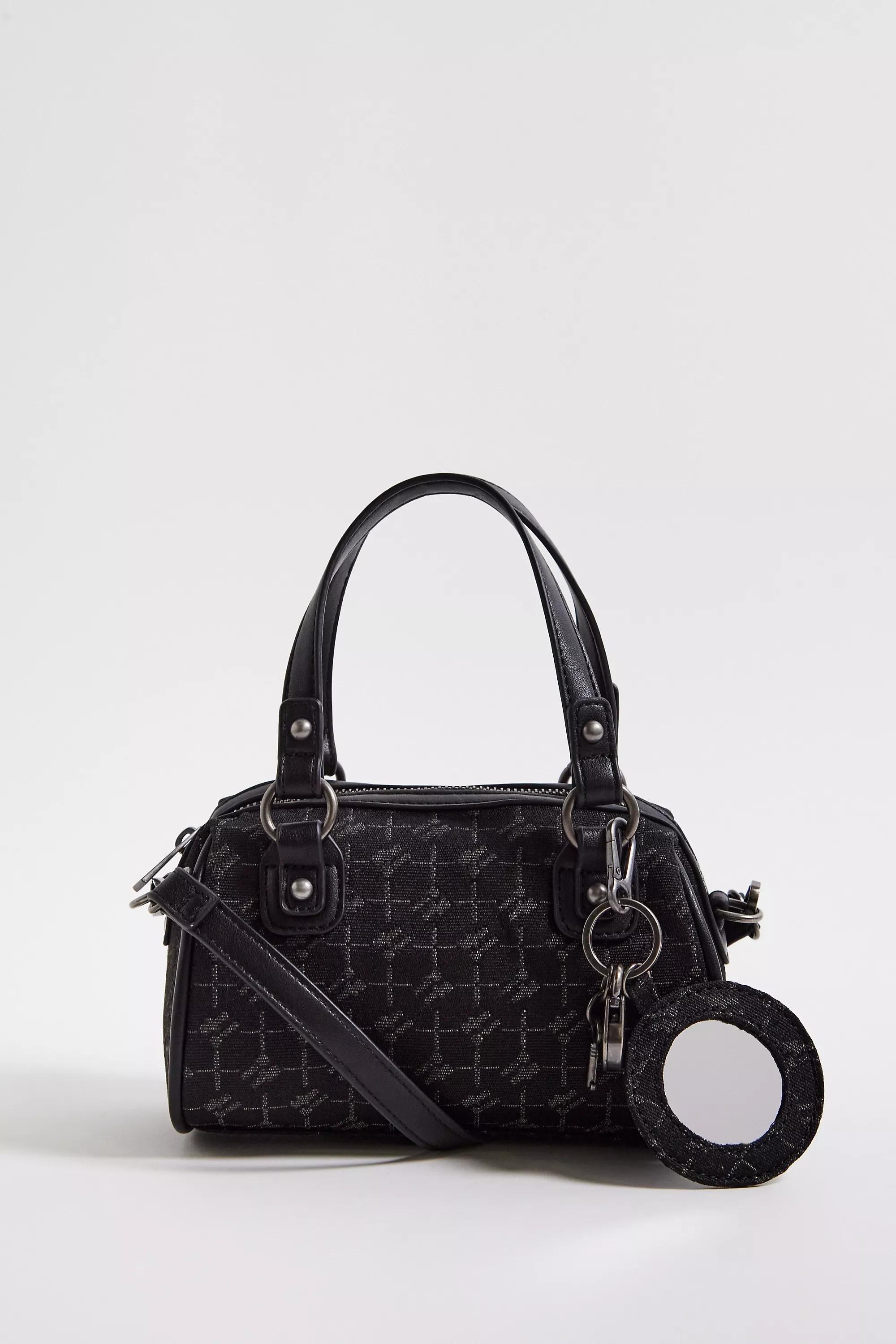 Black UO Monogram Bowler Bag, BLK, large image number 2