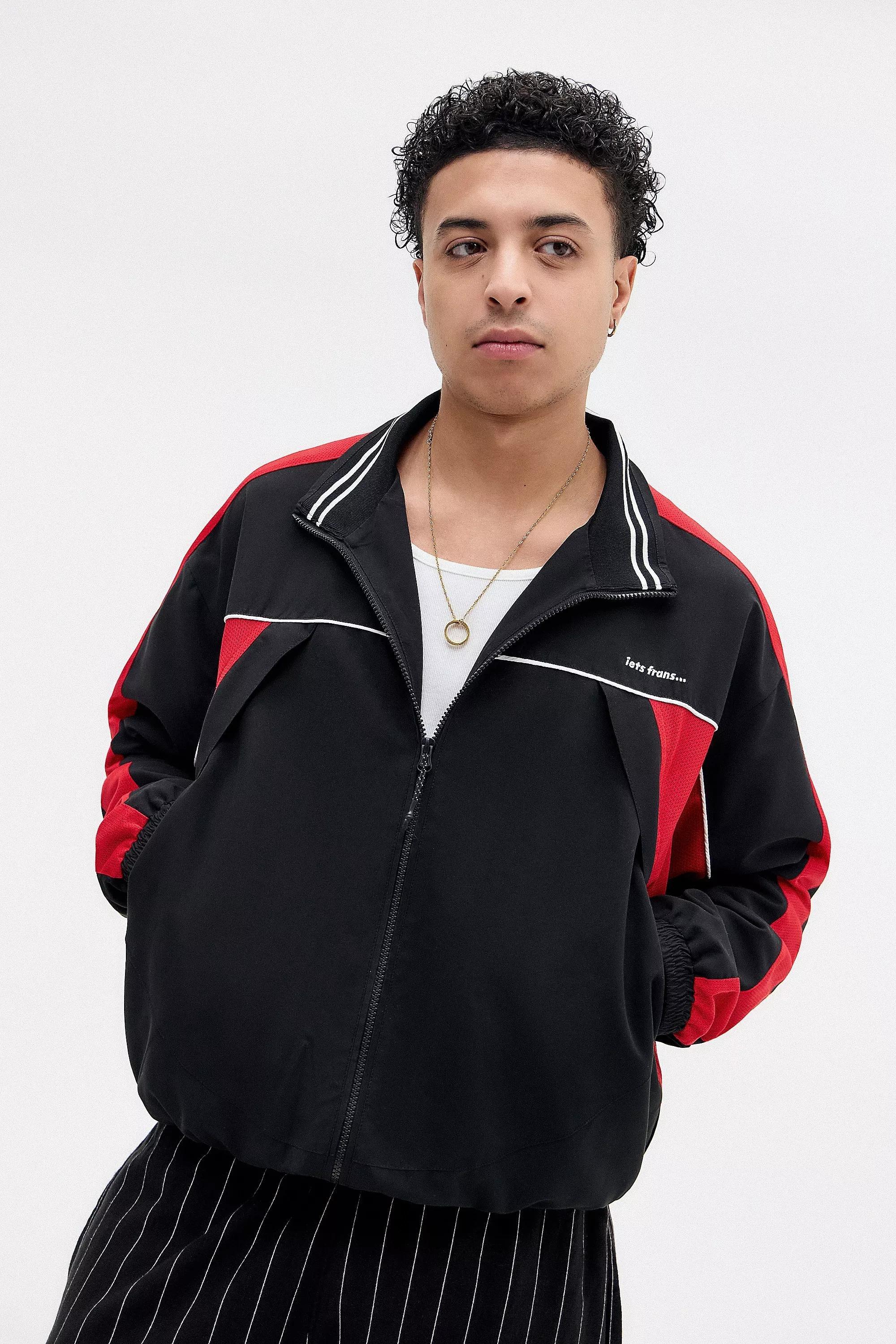 Black Iets Frans... Black Blake Mesh Track Jacket, , large image number 0