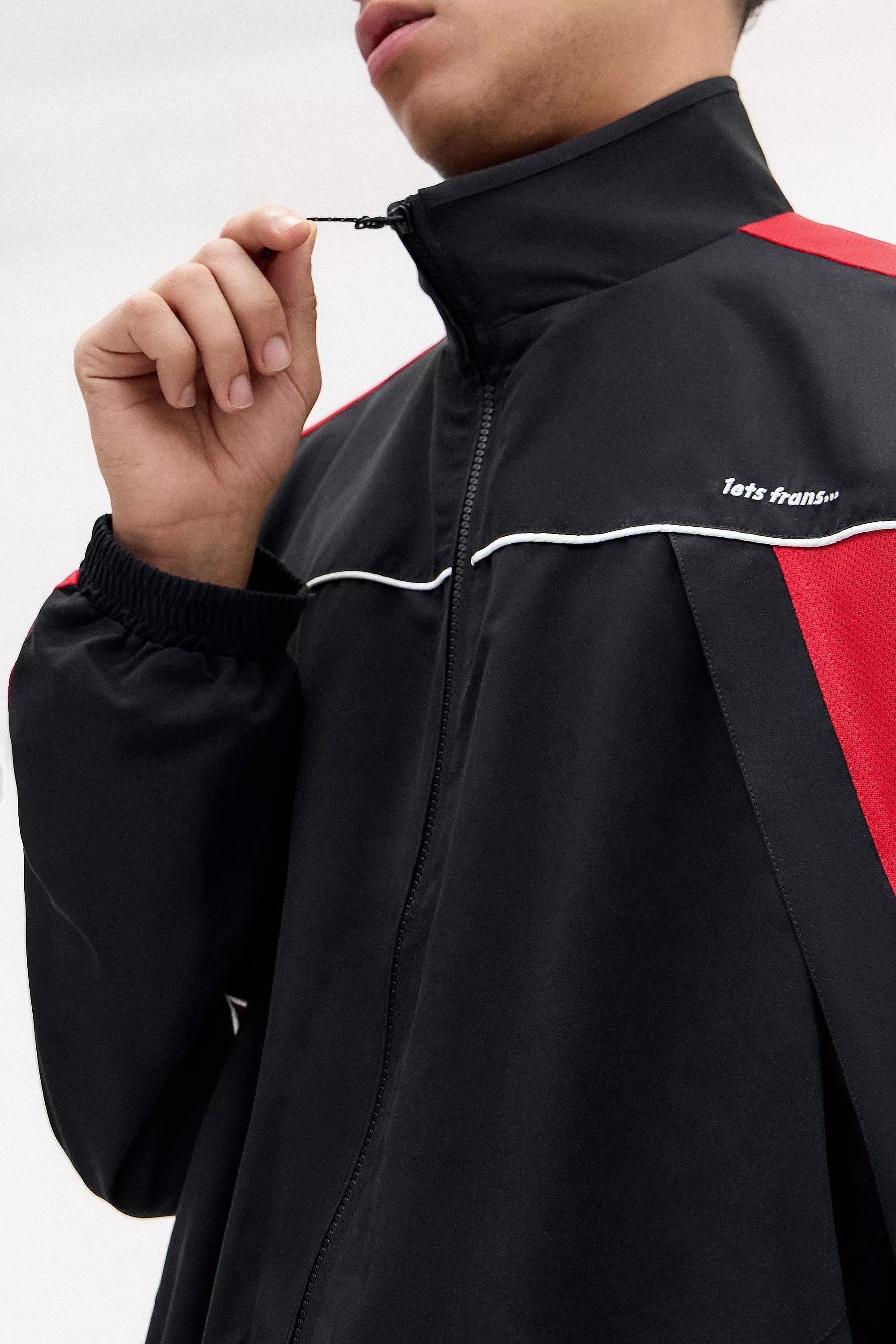 Black Iets Frans... Black Blake Mesh Track Jacket, , large image number 2
