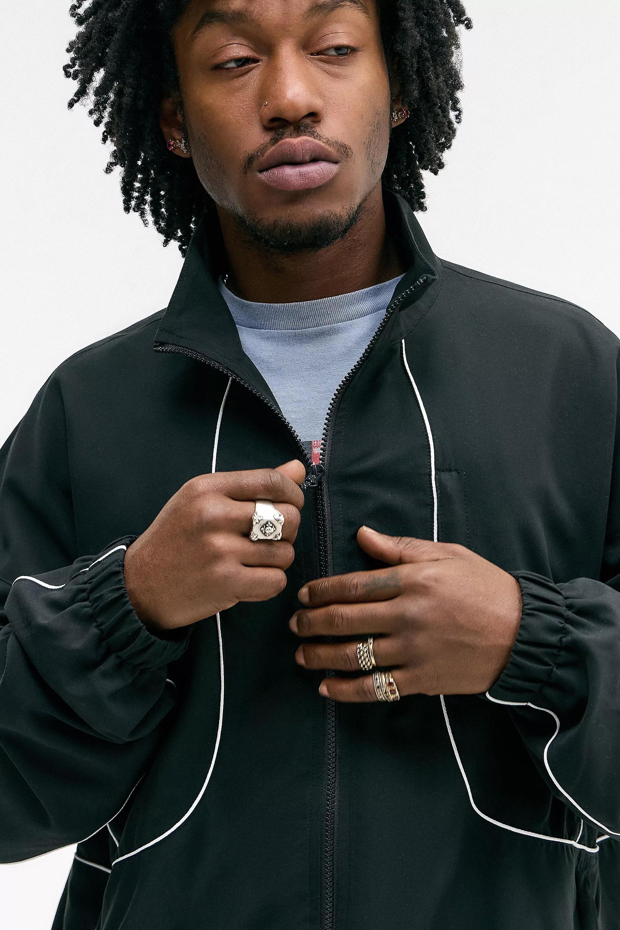 Black Iets Frans... Track Jacket, , large image number 2