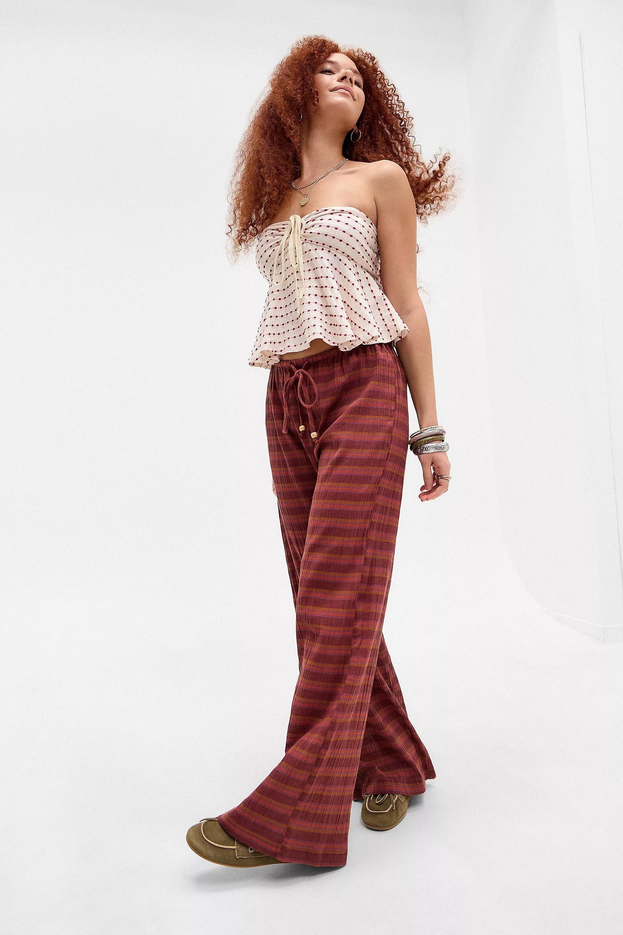 UO Shae Keyhole Bandeau Top, CREME, large image number 1