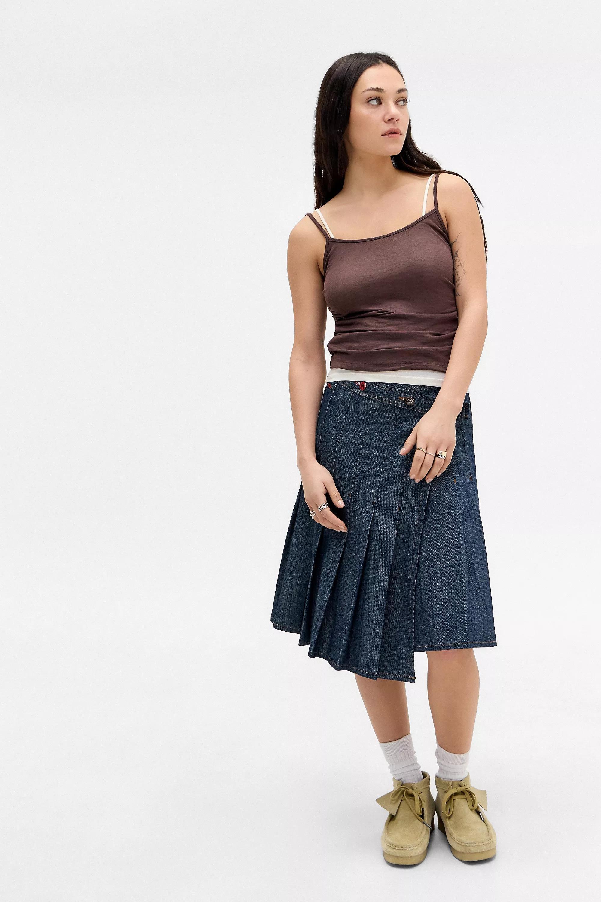 Brown Bdg Double Layer Tank Top, , large image number 1