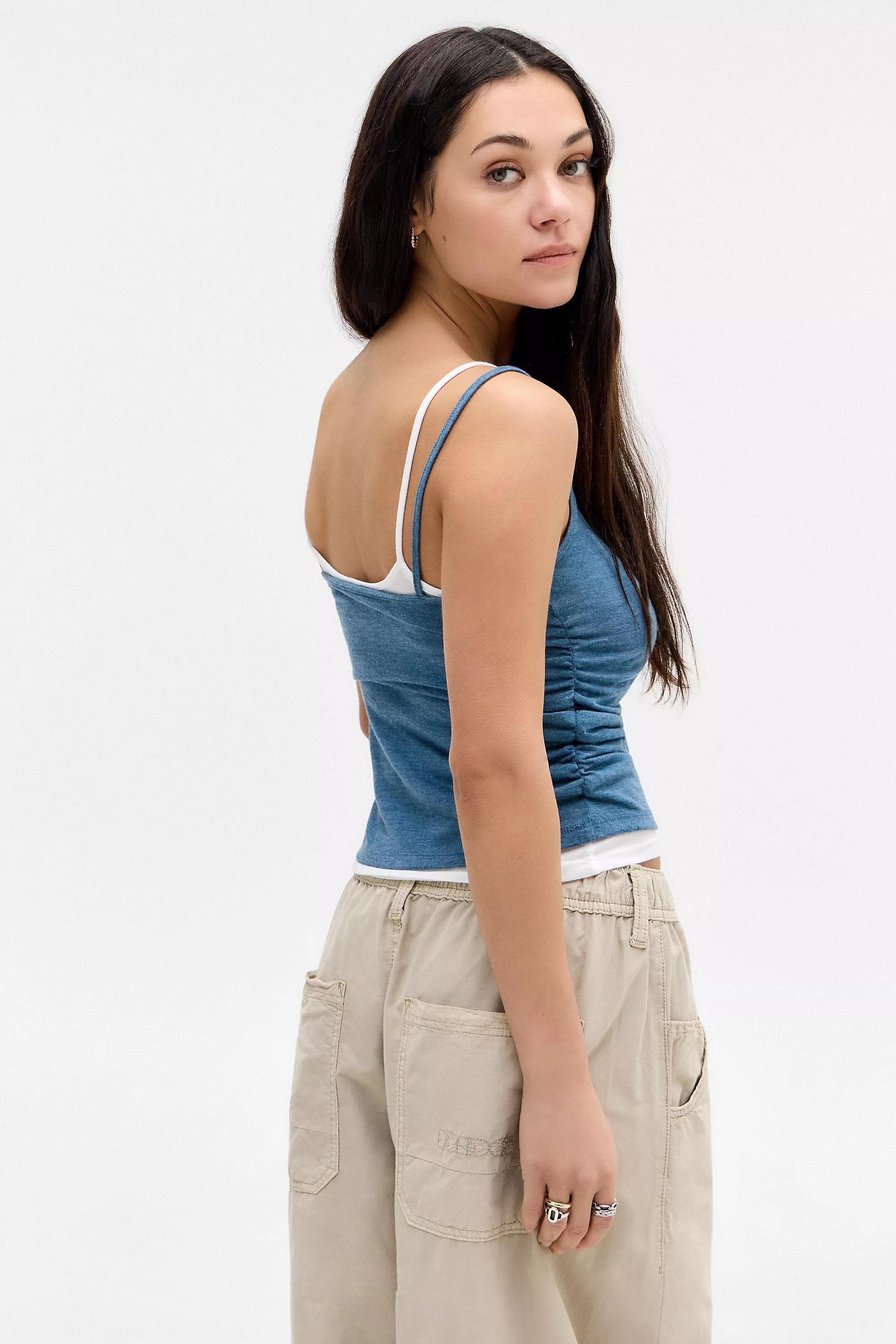 Blue Bdg Double Layer Tank Top, , large image number 3