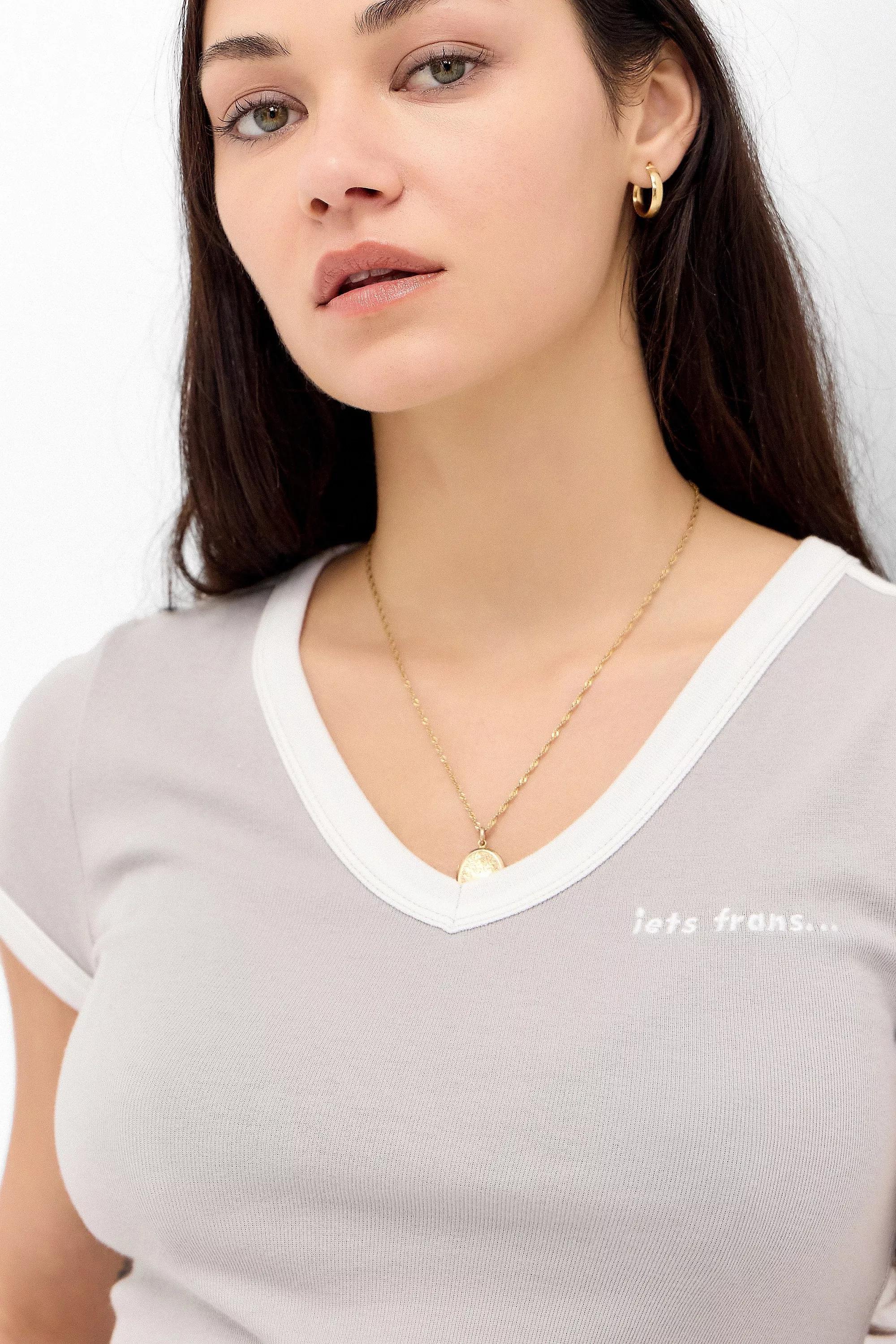 Grey Iets Frans... V-Neck T-Shirt, , large image number 2