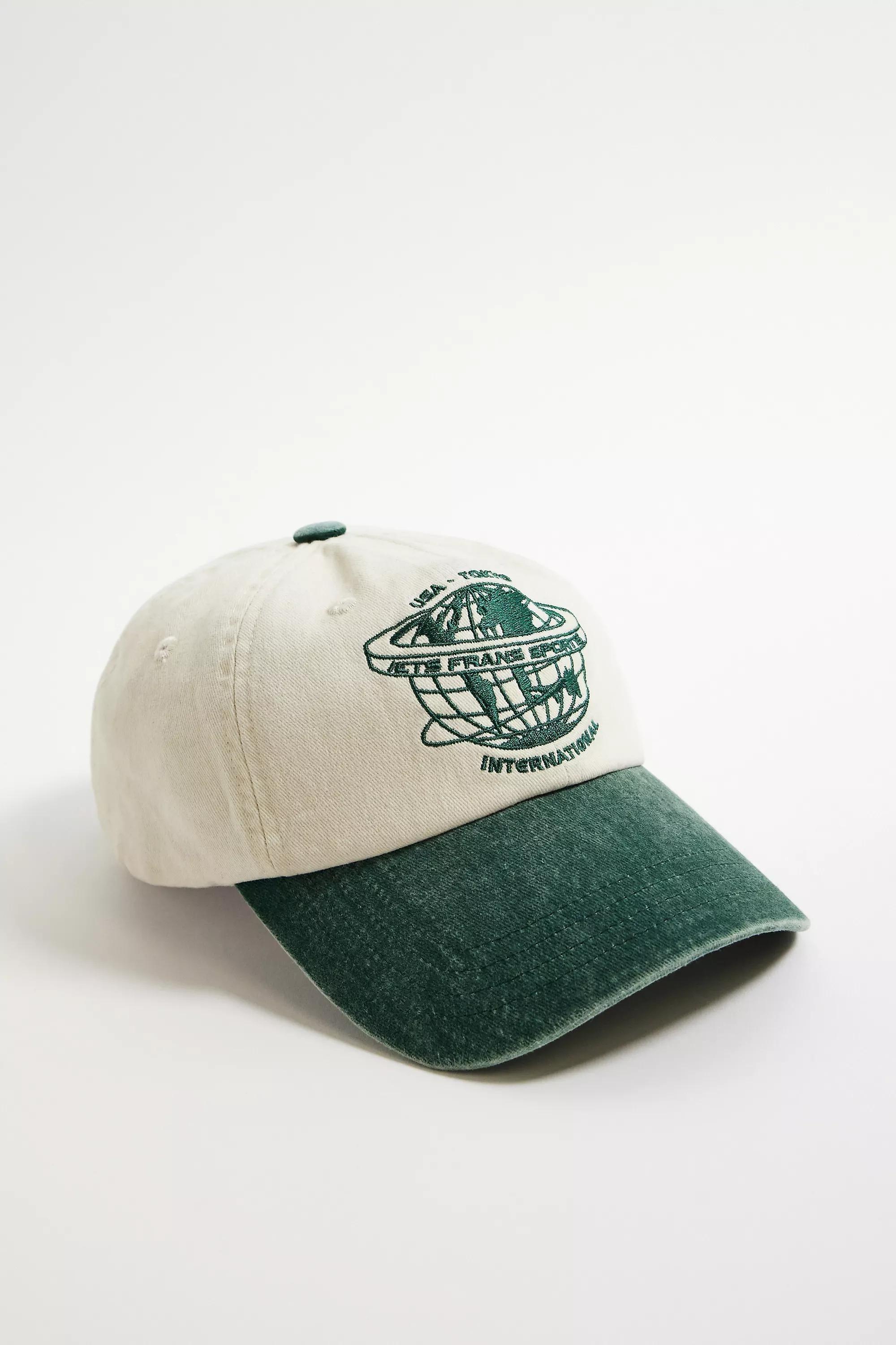 Green Iets Frans... Globe Embroidered Cap, GRN, large image number 0
