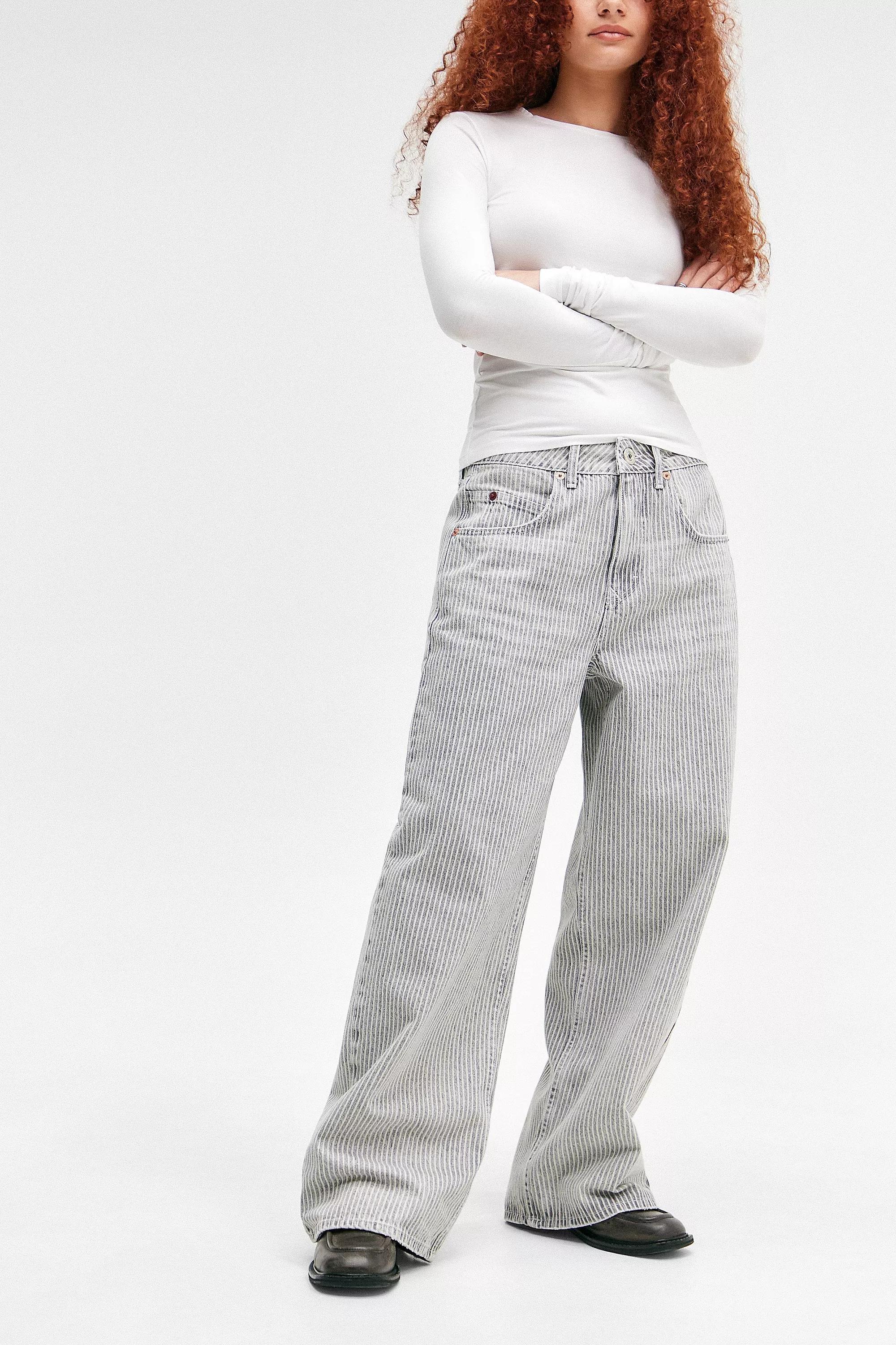Grey Bdg Jaya Stripe Jeans, , large image number 0