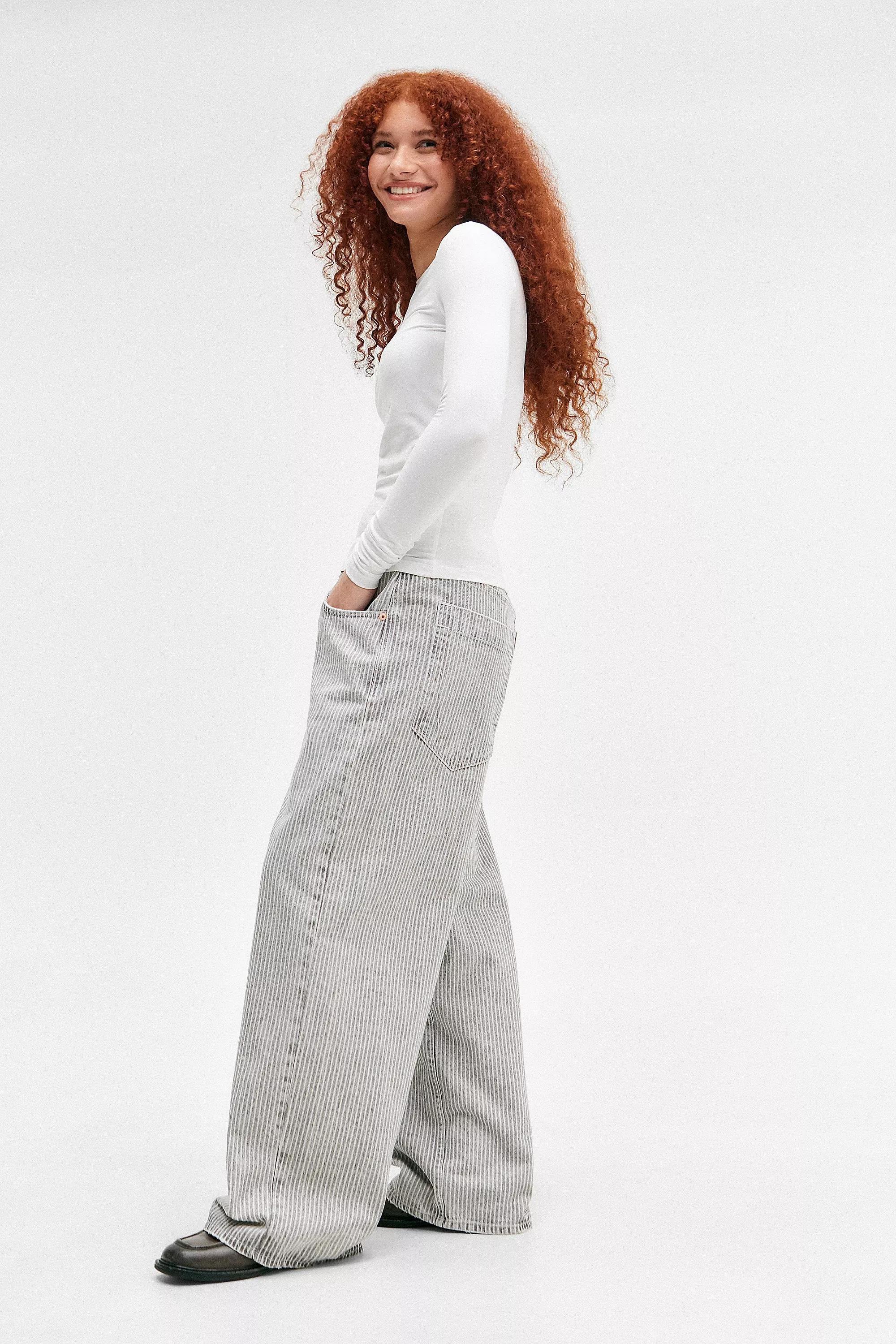 Grey Bdg Jaya Stripe Jeans, , large image number 2