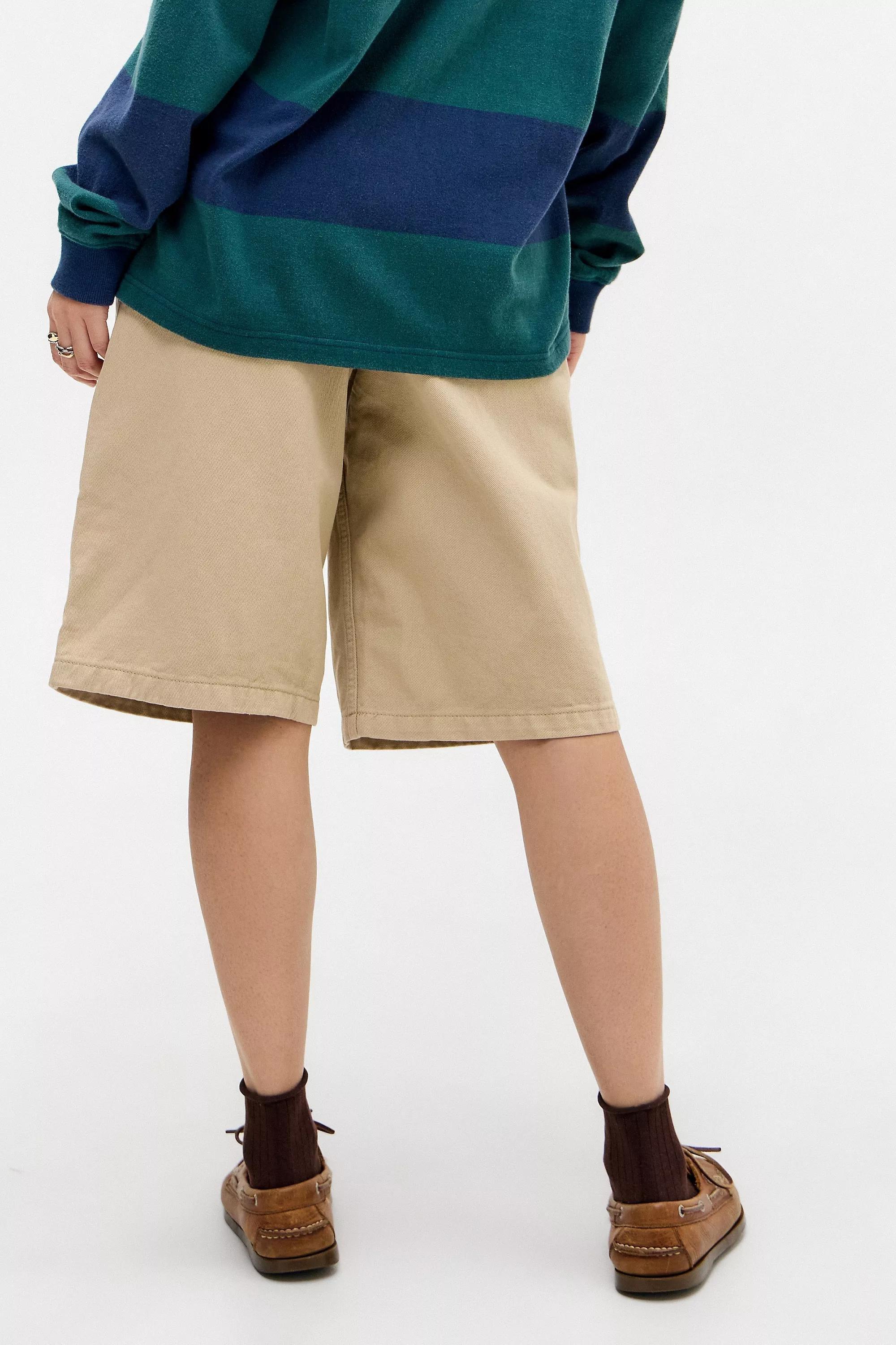 Beige Bdg Longline Chino Shorts, , large image number 4