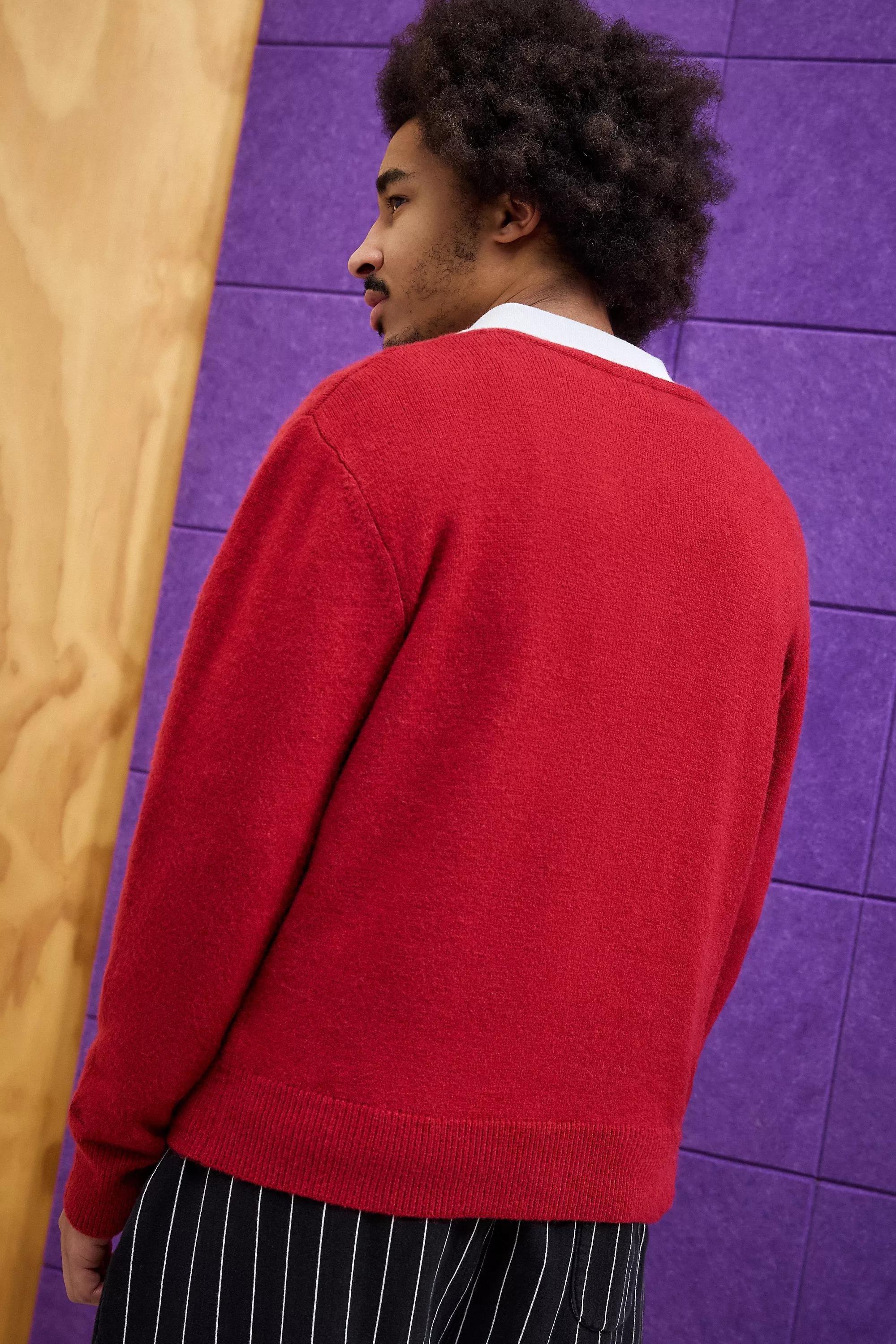 Red Iets Frans... Red Carmi Cardigan, , large image number 5
