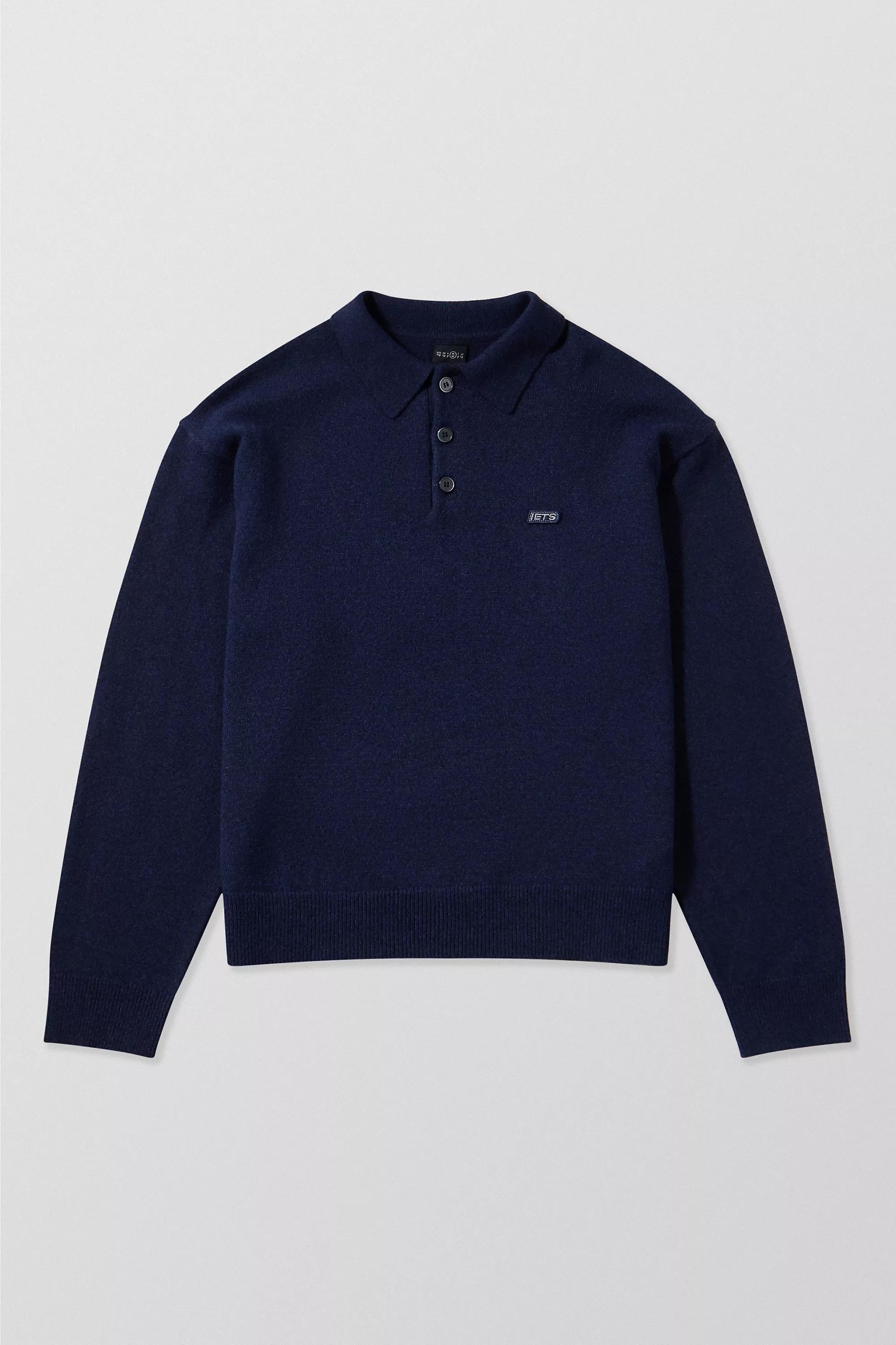 Navy Iets Frans... Detailed Polo Shirt, , large image number 4