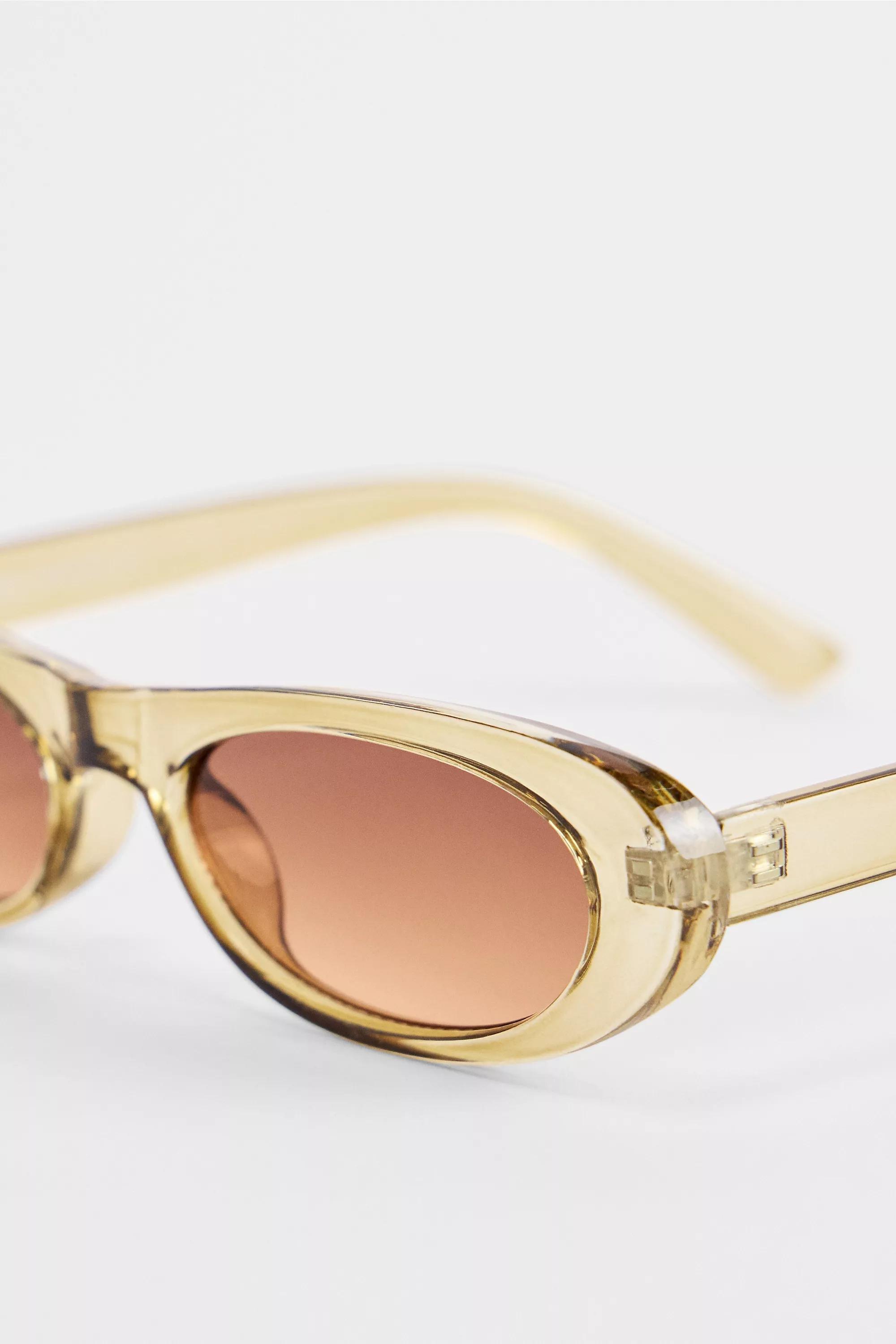 Khaki Uo Indi Mini Ovals Sunglasses, KHAKI, large image number 3