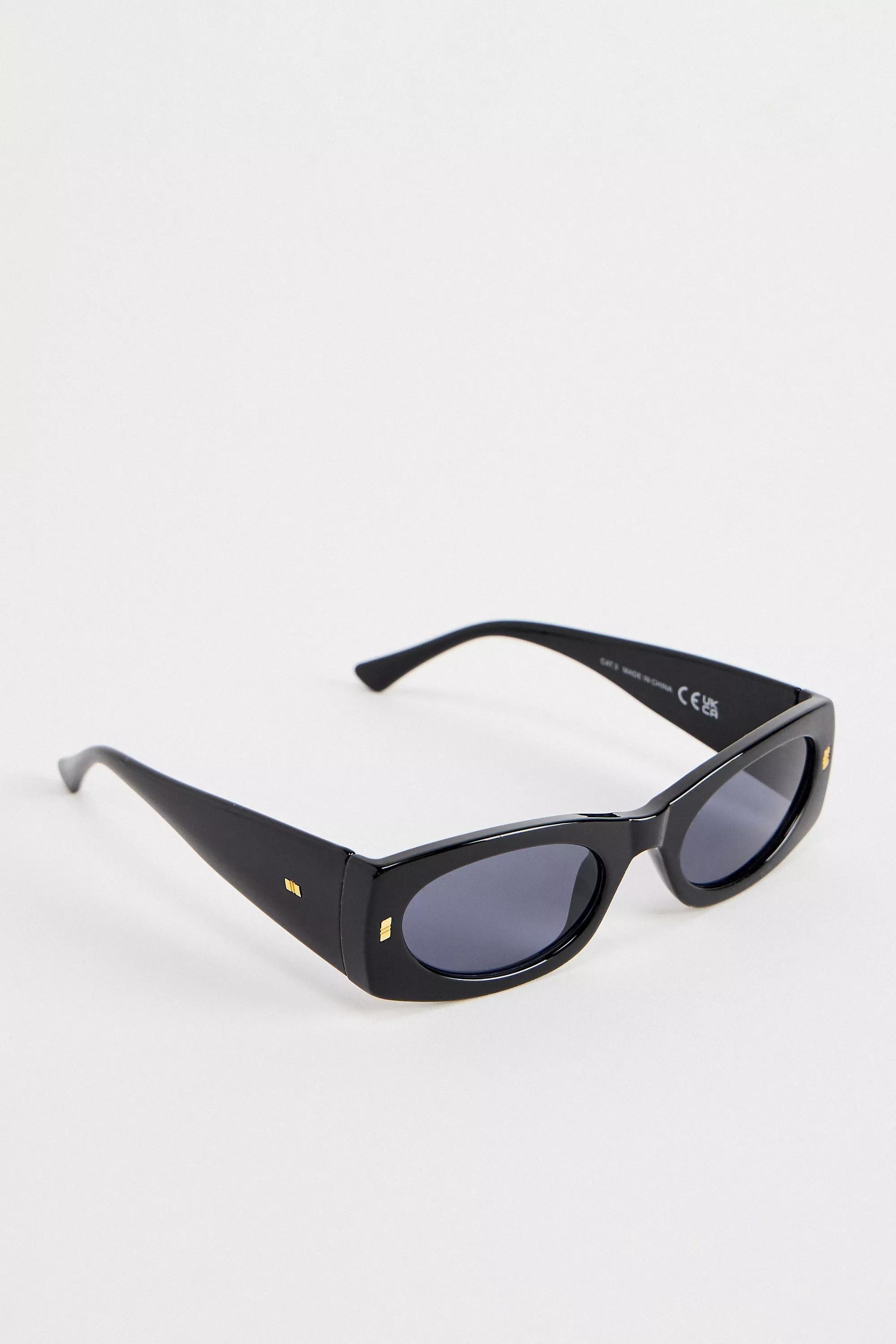 Black Uo Matilda Clean Sunglasses, BLK, large image number 3
