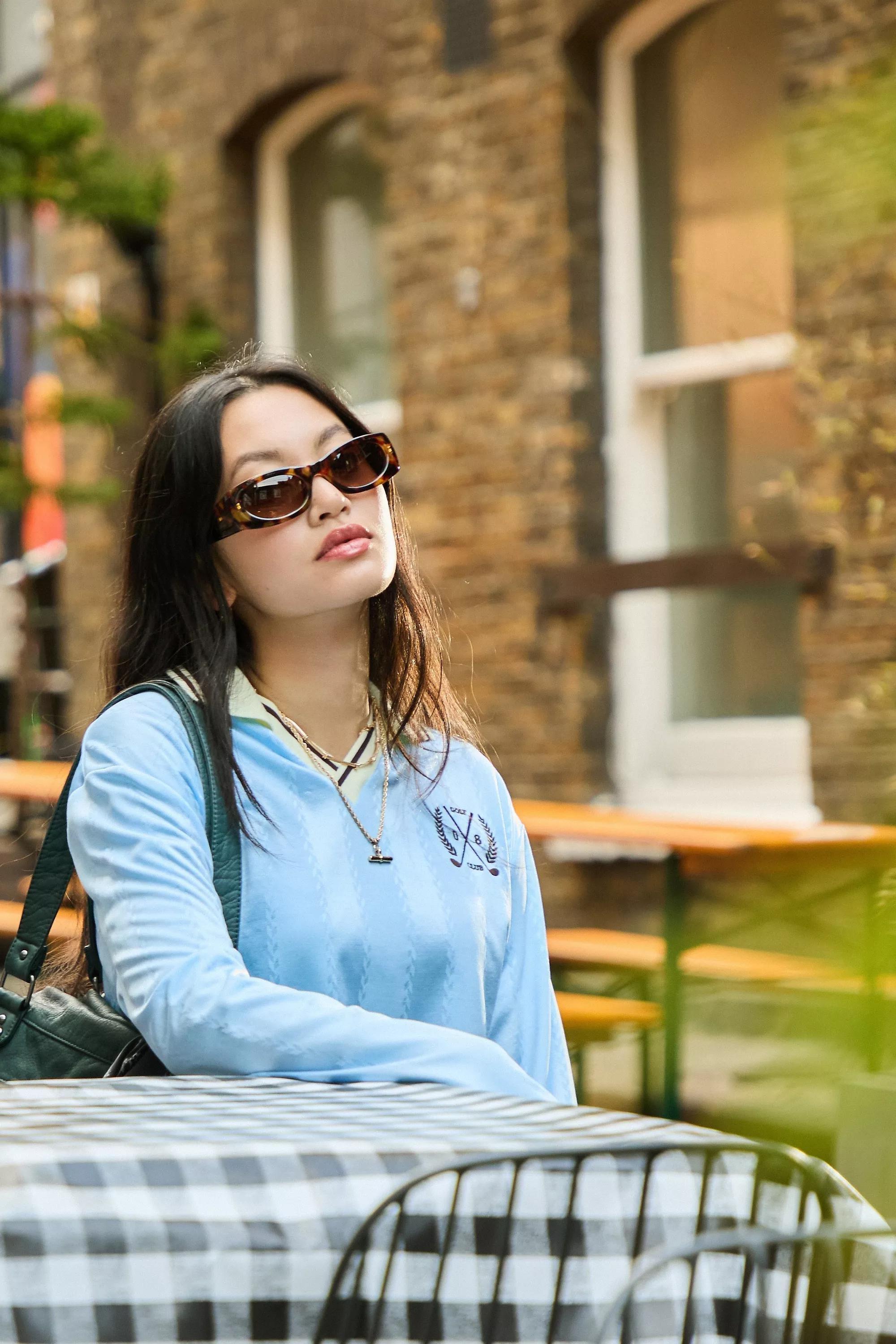 Brown Uo Matilda Clean Sunglasses, BRN, large image number 0