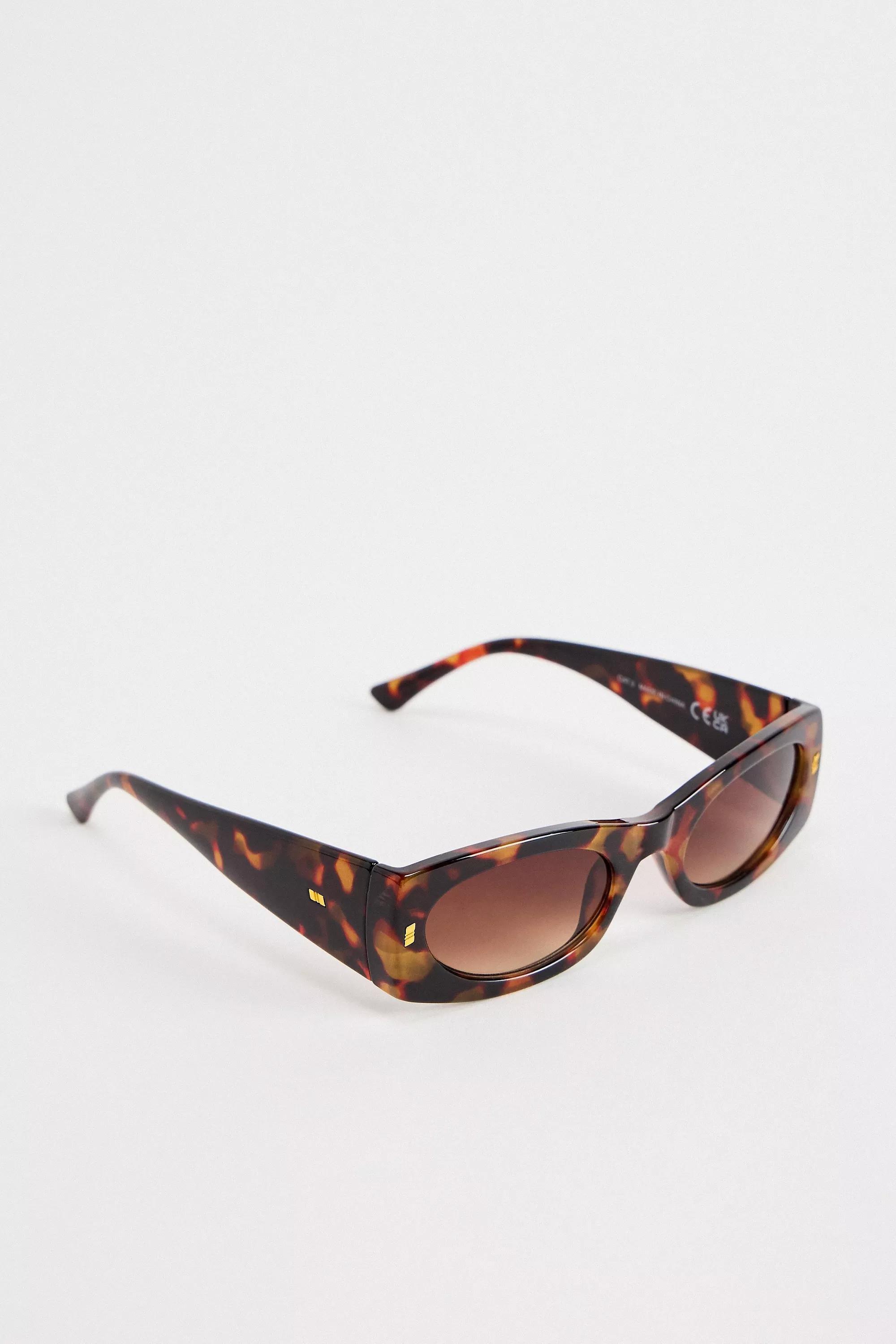 Brown Uo Matilda Clean Sunglasses, BRN, large image number 3