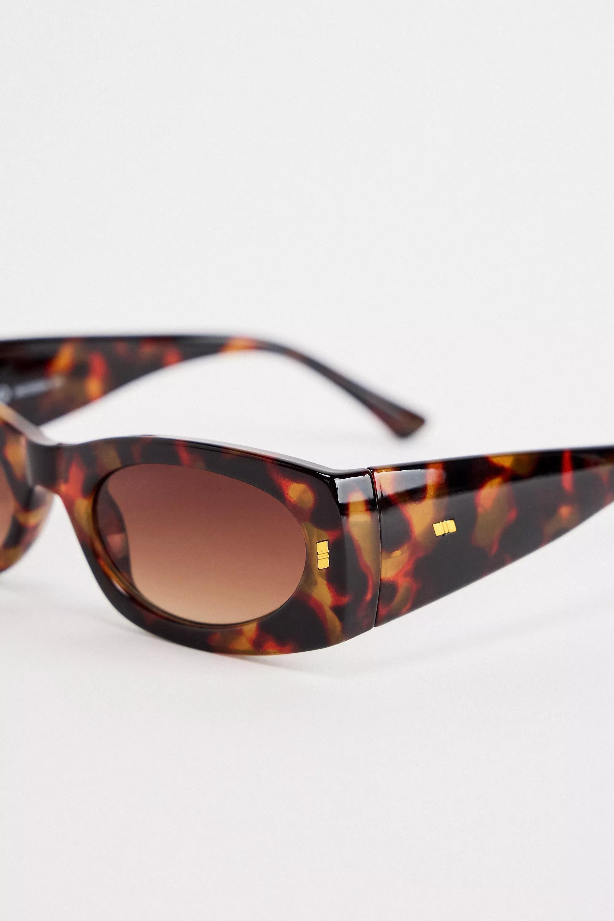 Brown Uo Matilda Clean Sunglasses, BRN, large image number 3