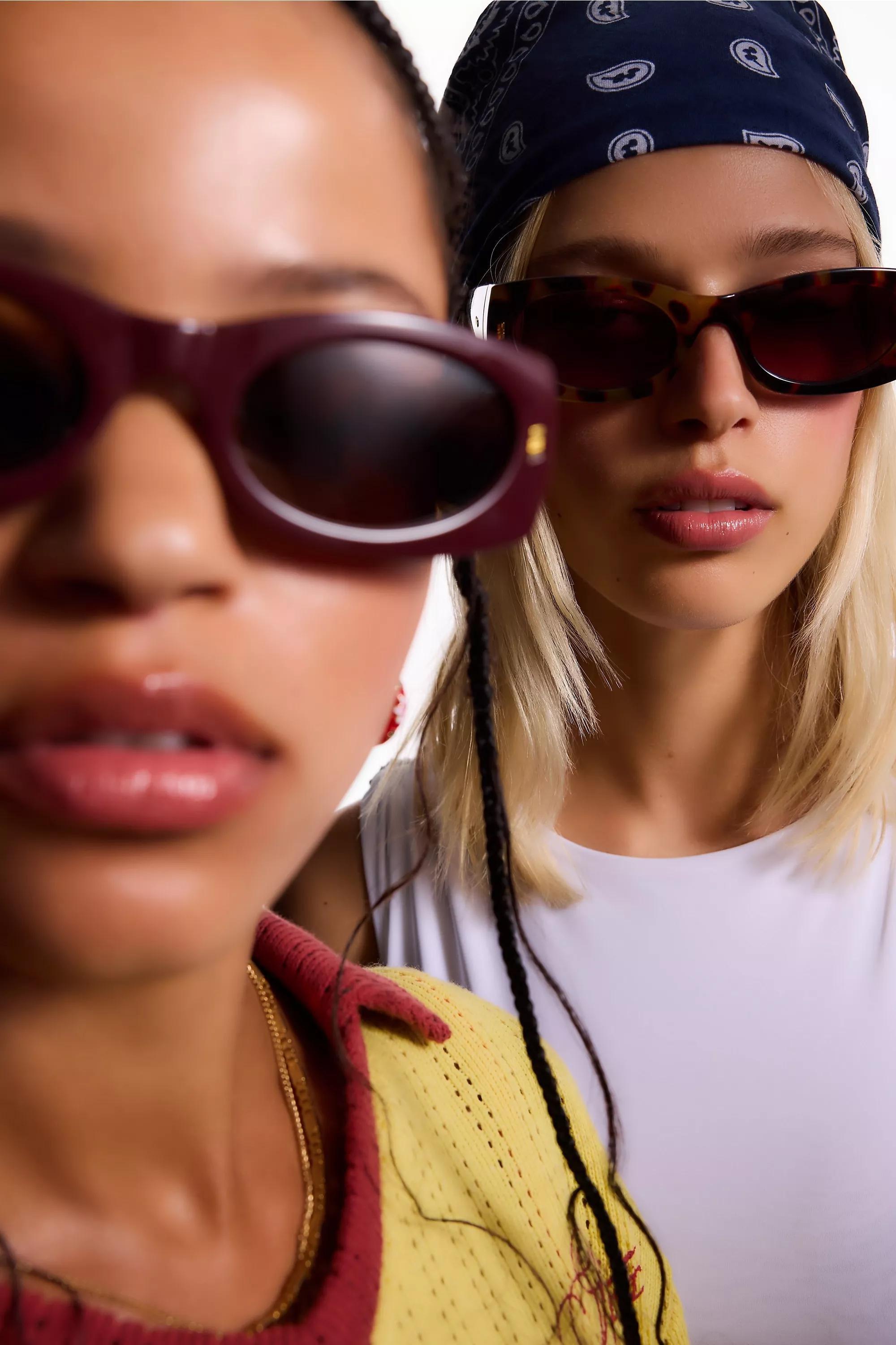 Brown Uo Matilda Clean Sunglasses, BRN, large image number 5