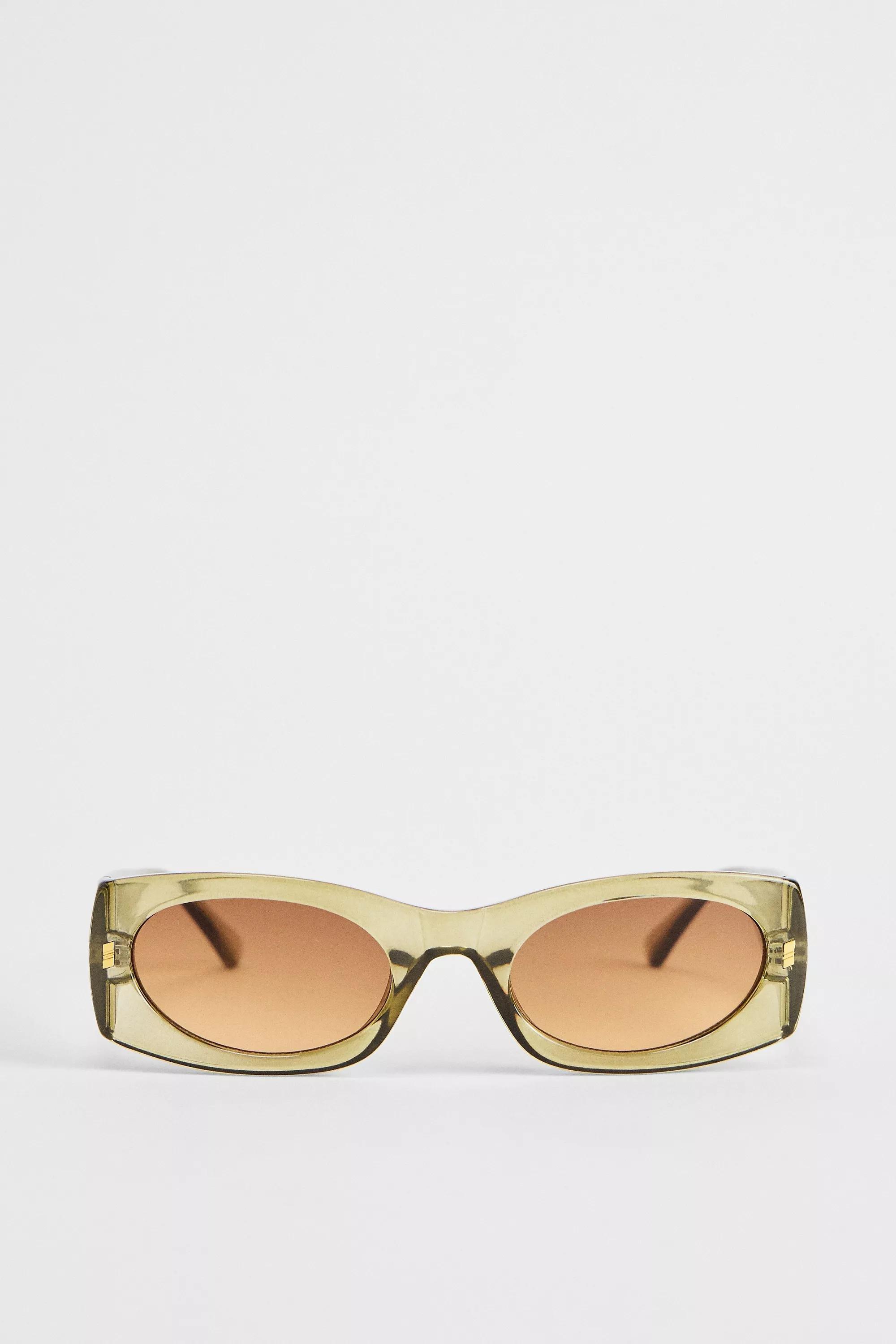 Khaki Uo Matilda Clean Sunglasses, , medium