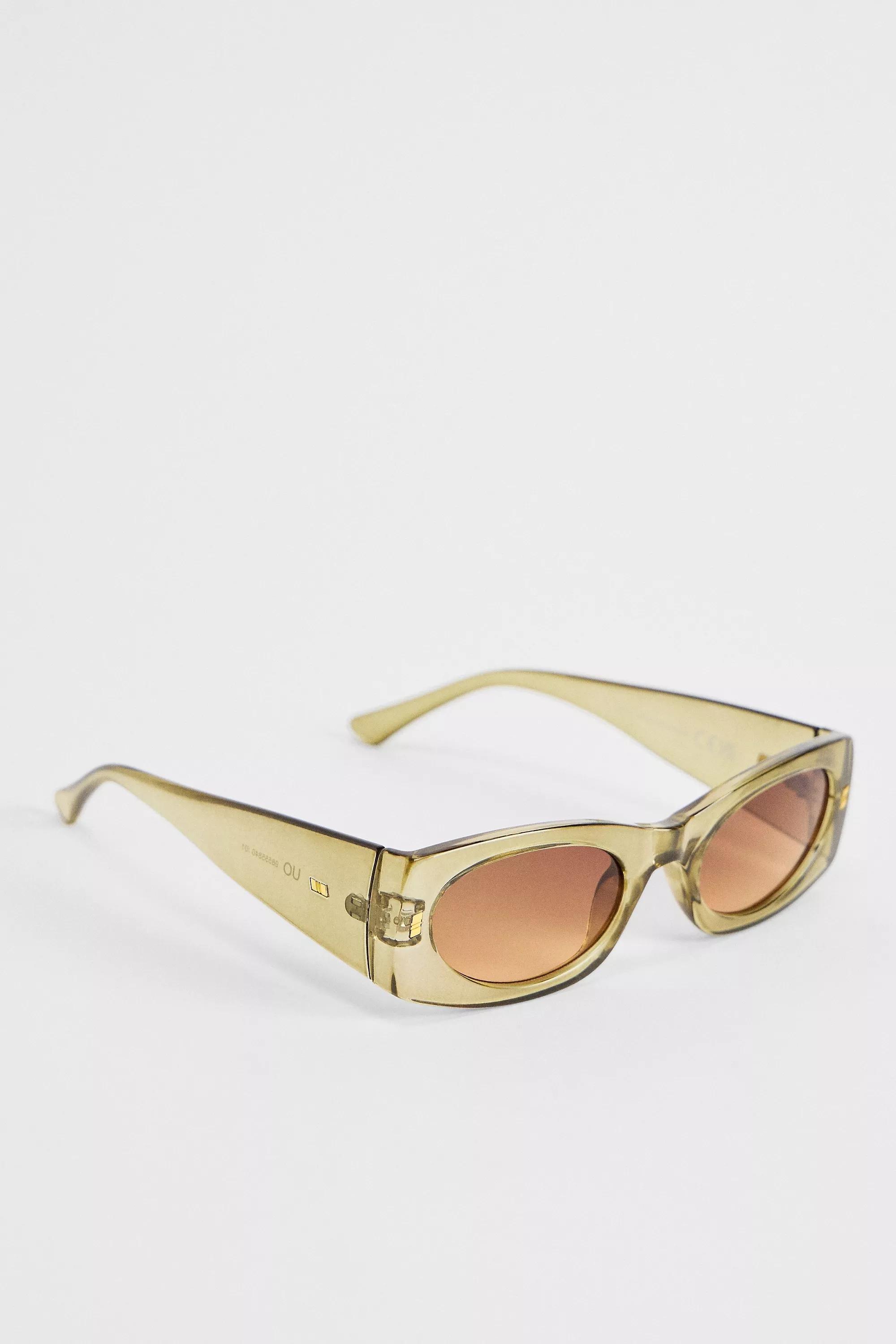 Khaki Uo Matilda Clean Sunglasses, KHAKI, large image number 2
