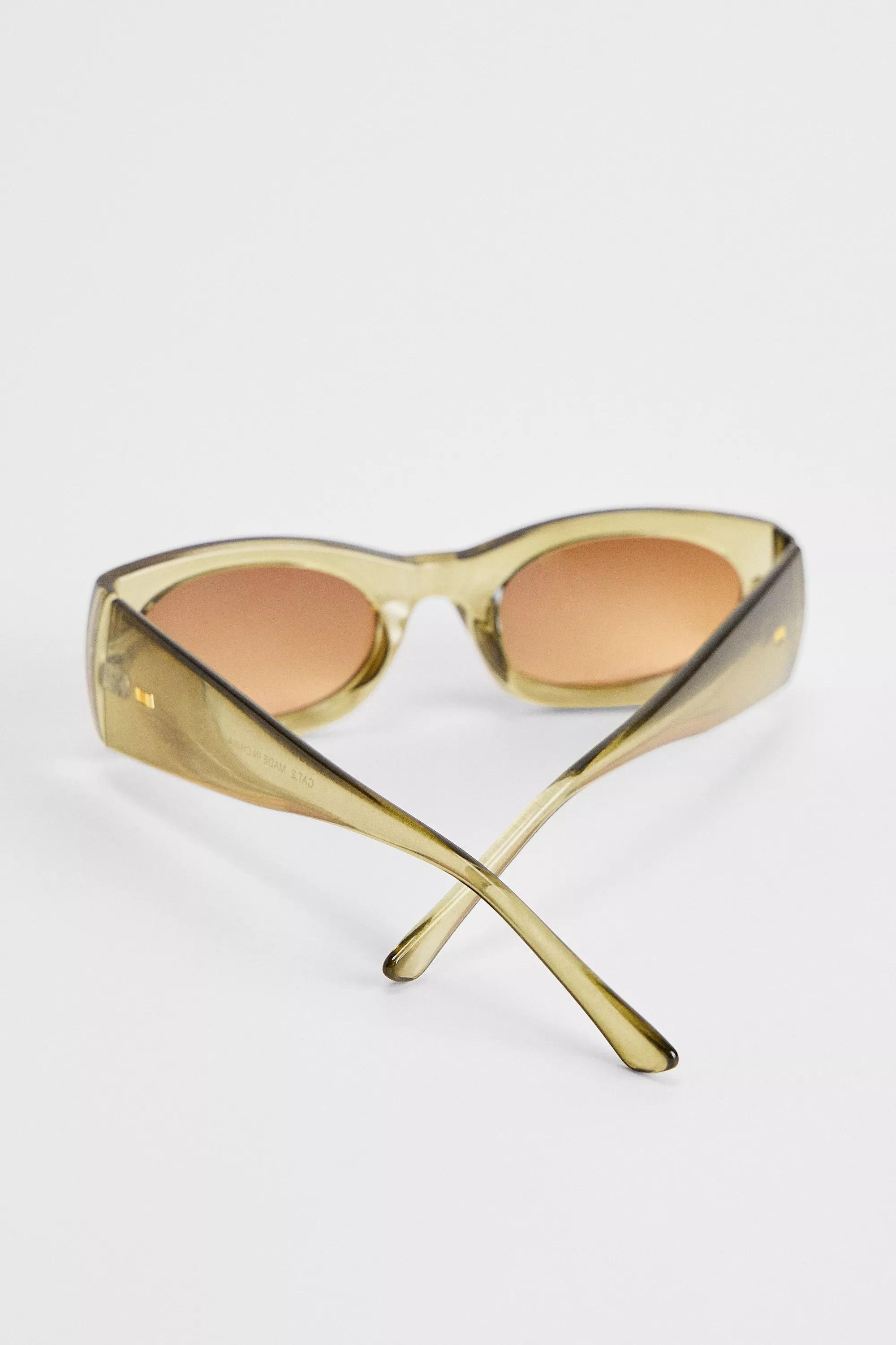 Khaki Uo Matilda Clean Sunglasses, KHAKI, large image number 3