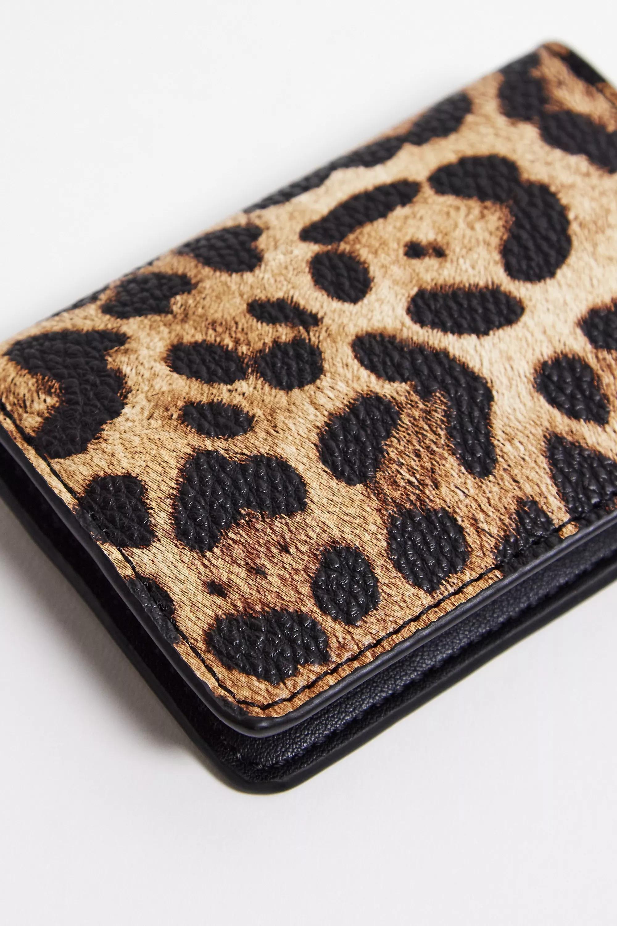 Brown Leopard Cardholder, BRN, large image number 3