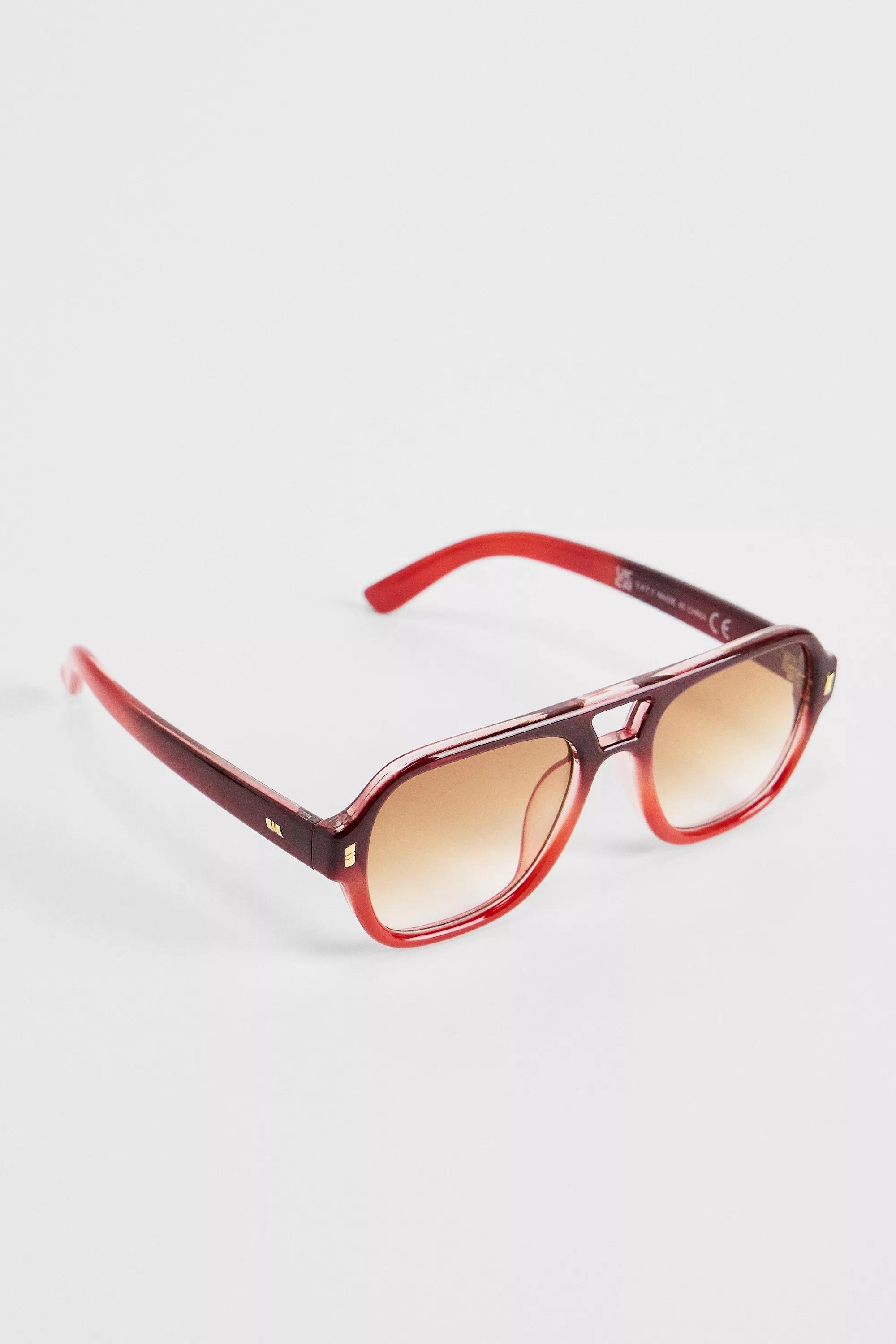 Red Uo River Aviator Sunglasses, RED, large image number 2