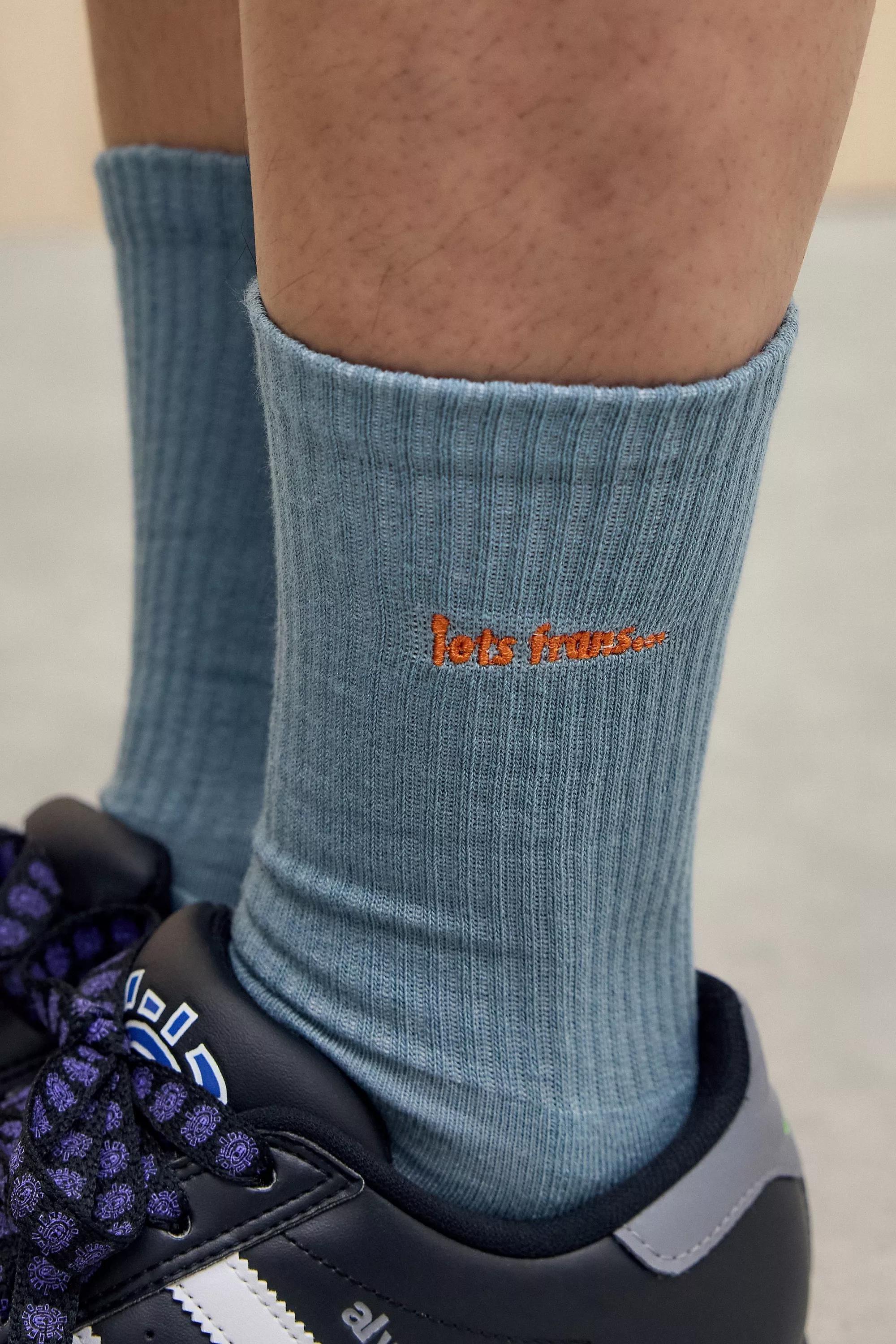 Blue Iets Frans... Blue Sport Socks, BLUE, large image number 1