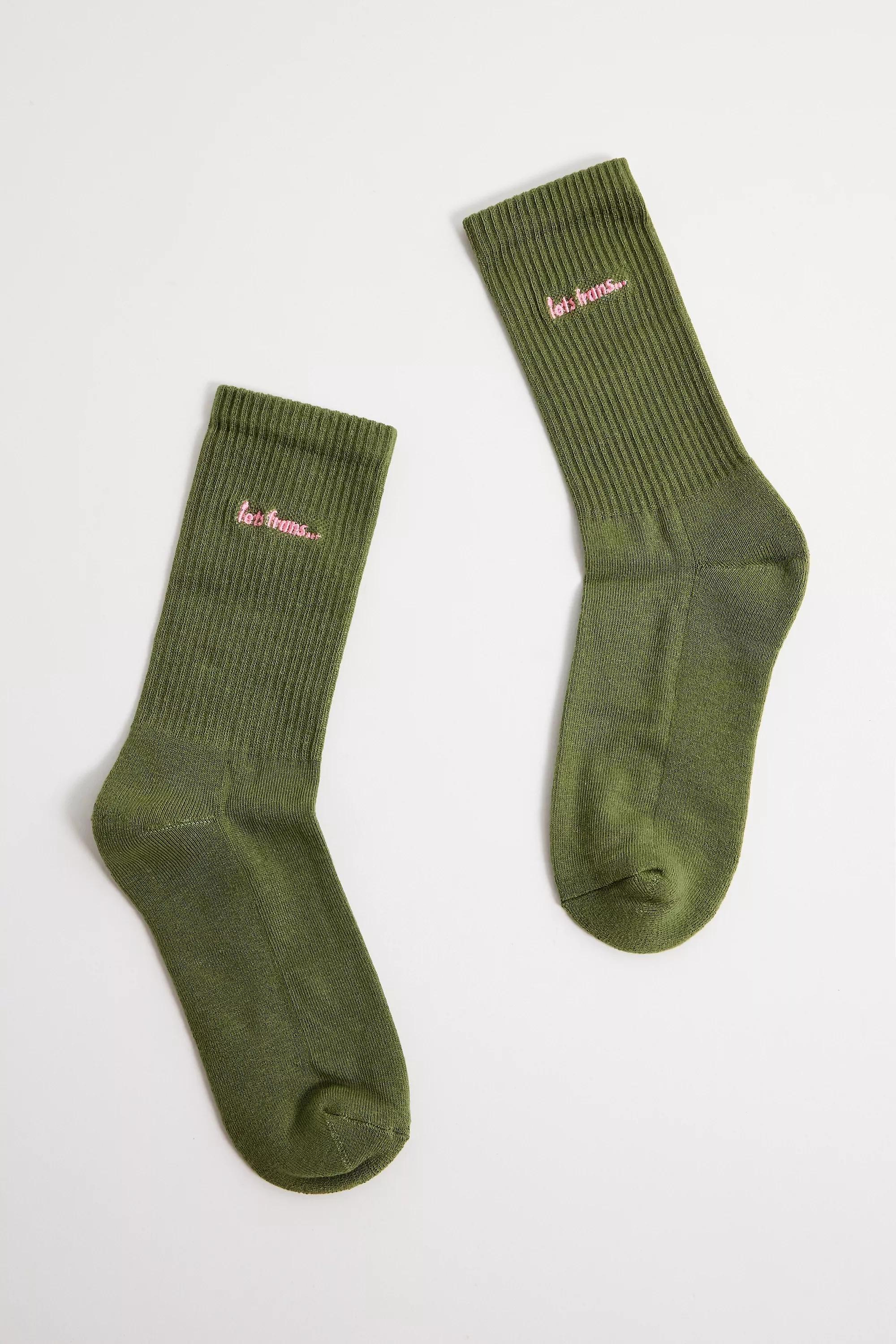 Khaki Iets Frans... Sports Socks, KHAKI, large image number 0