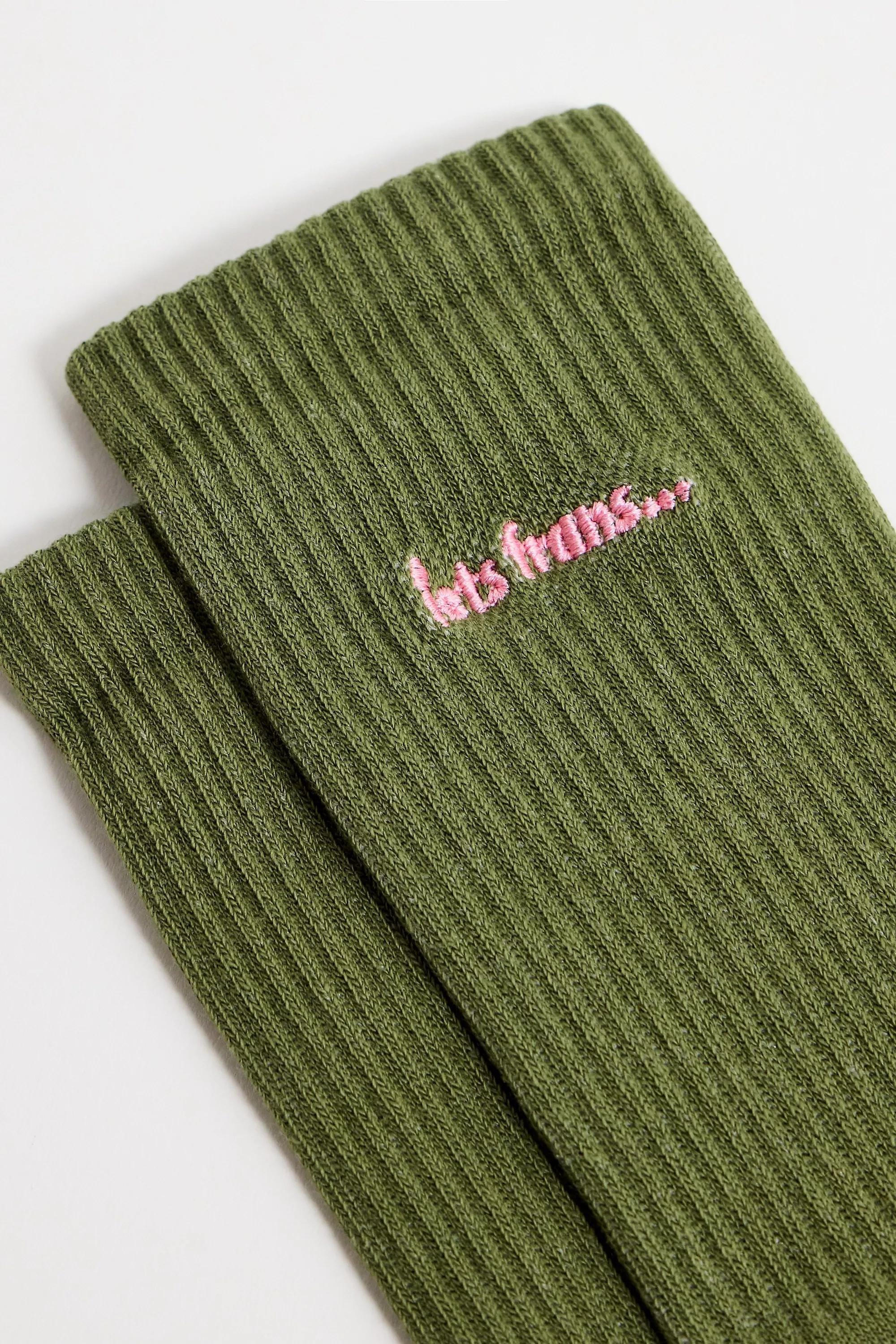 Khaki Iets Frans... Sports Socks, KHAKI, large image number 1