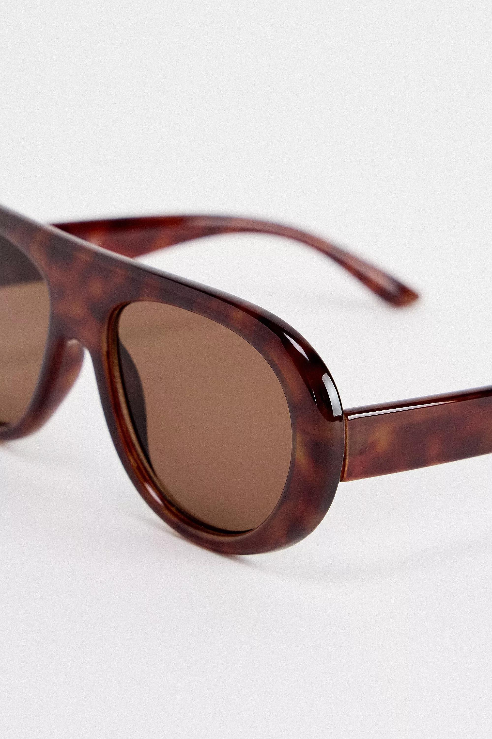 Brown Uo Annie Aviator Sunglasses, BRN, large image number 1