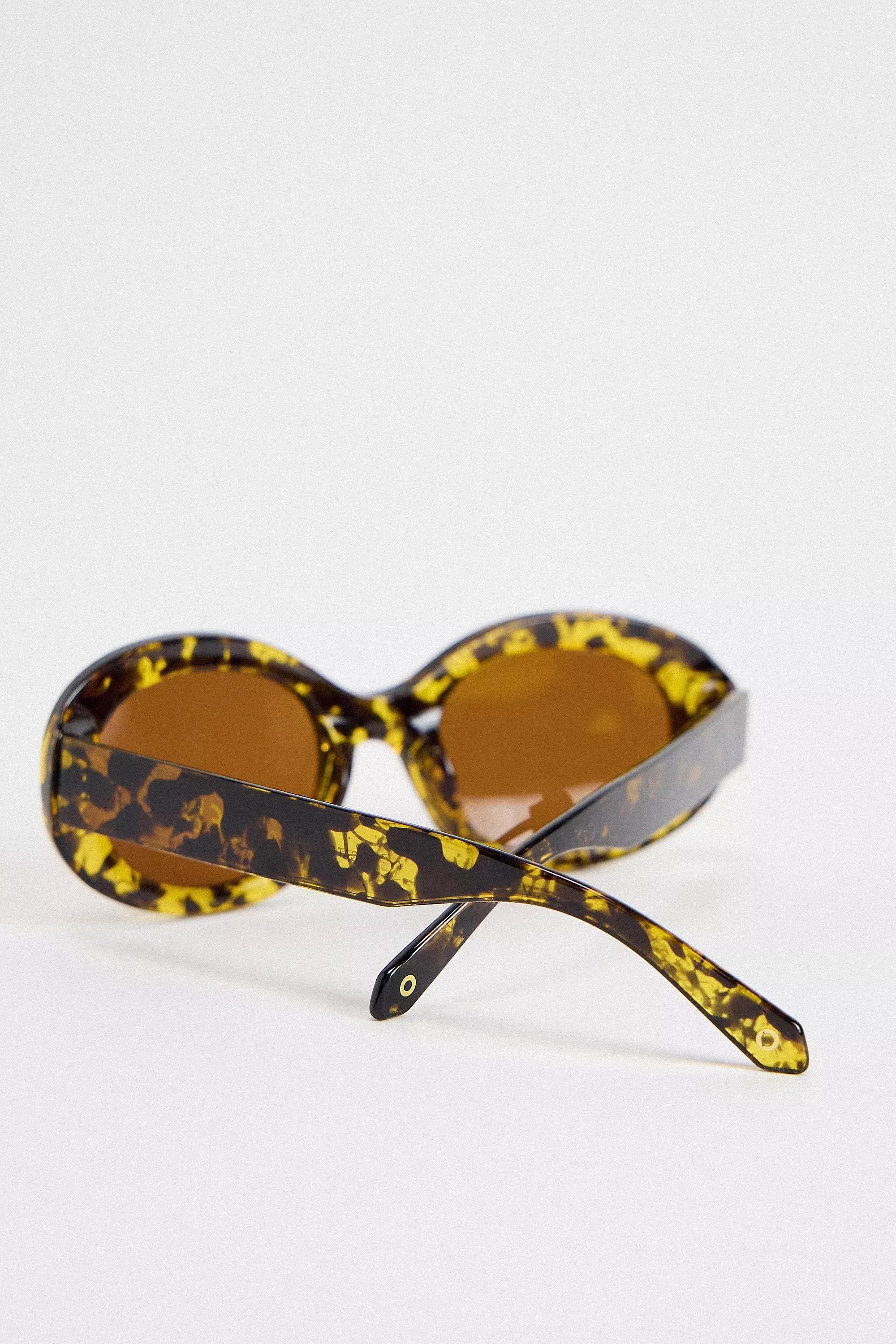 Black Motif Uo Summer Large Oval Sunglasses, BLK MOTIF, large image number 4